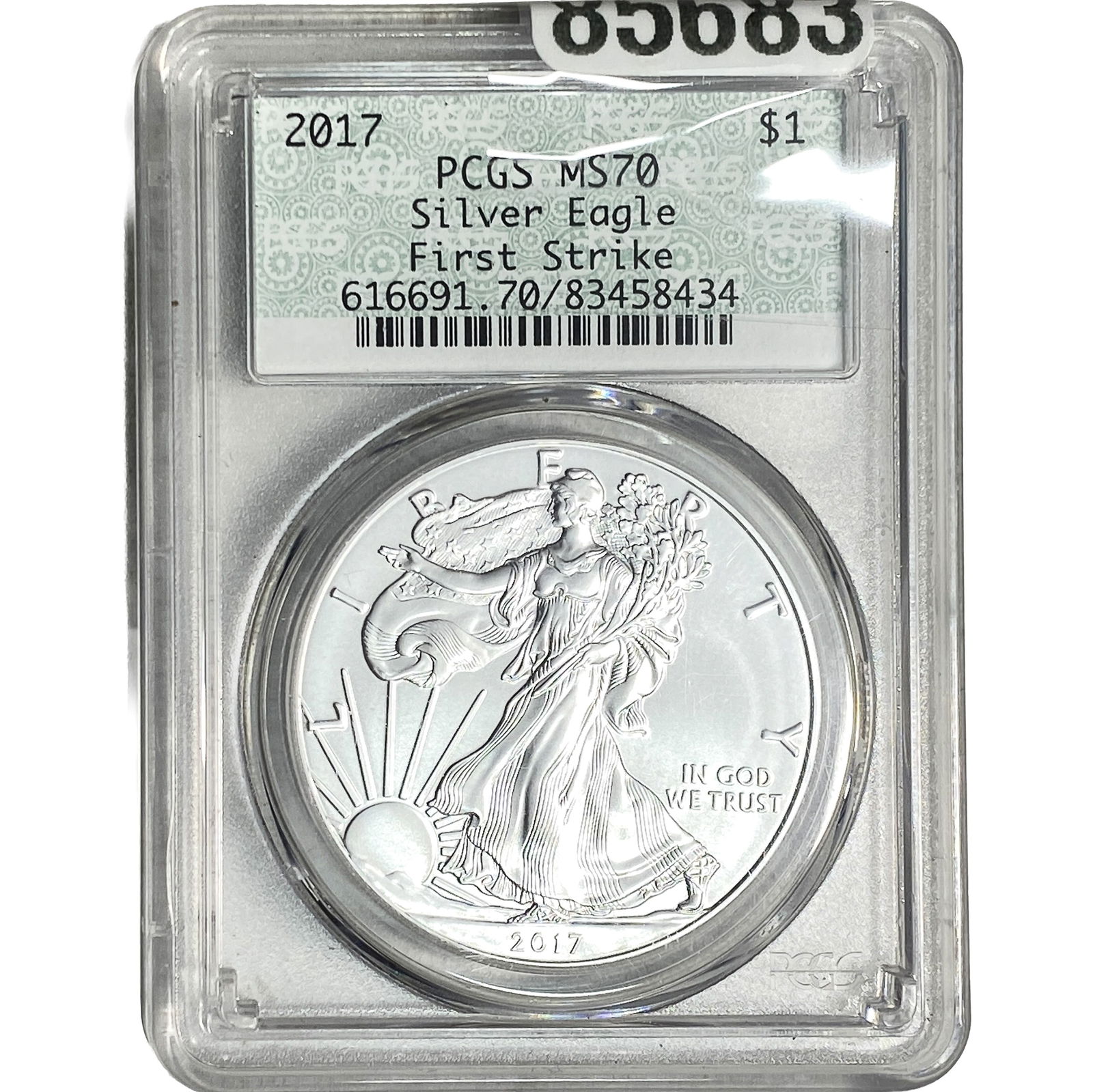 2017 Silver Eagle PCGS MS70 (1 of 2)