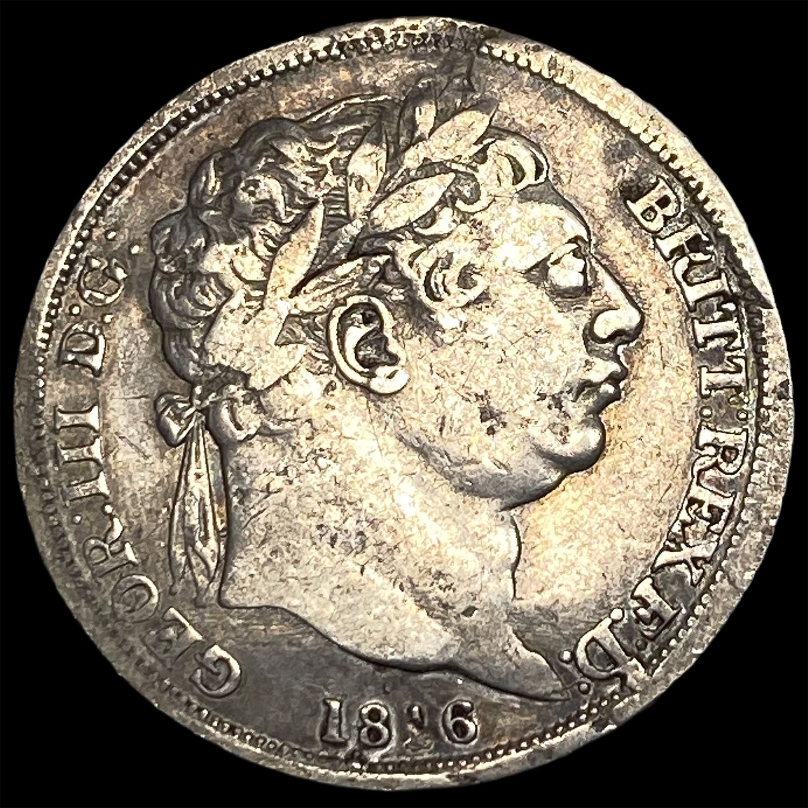 1816 Great Britian Silver 6 Pence CLOSELY UNCIRCULATED: 1816 Great Britian Silver 6 Pence CLOSELY UNCIRCULATED