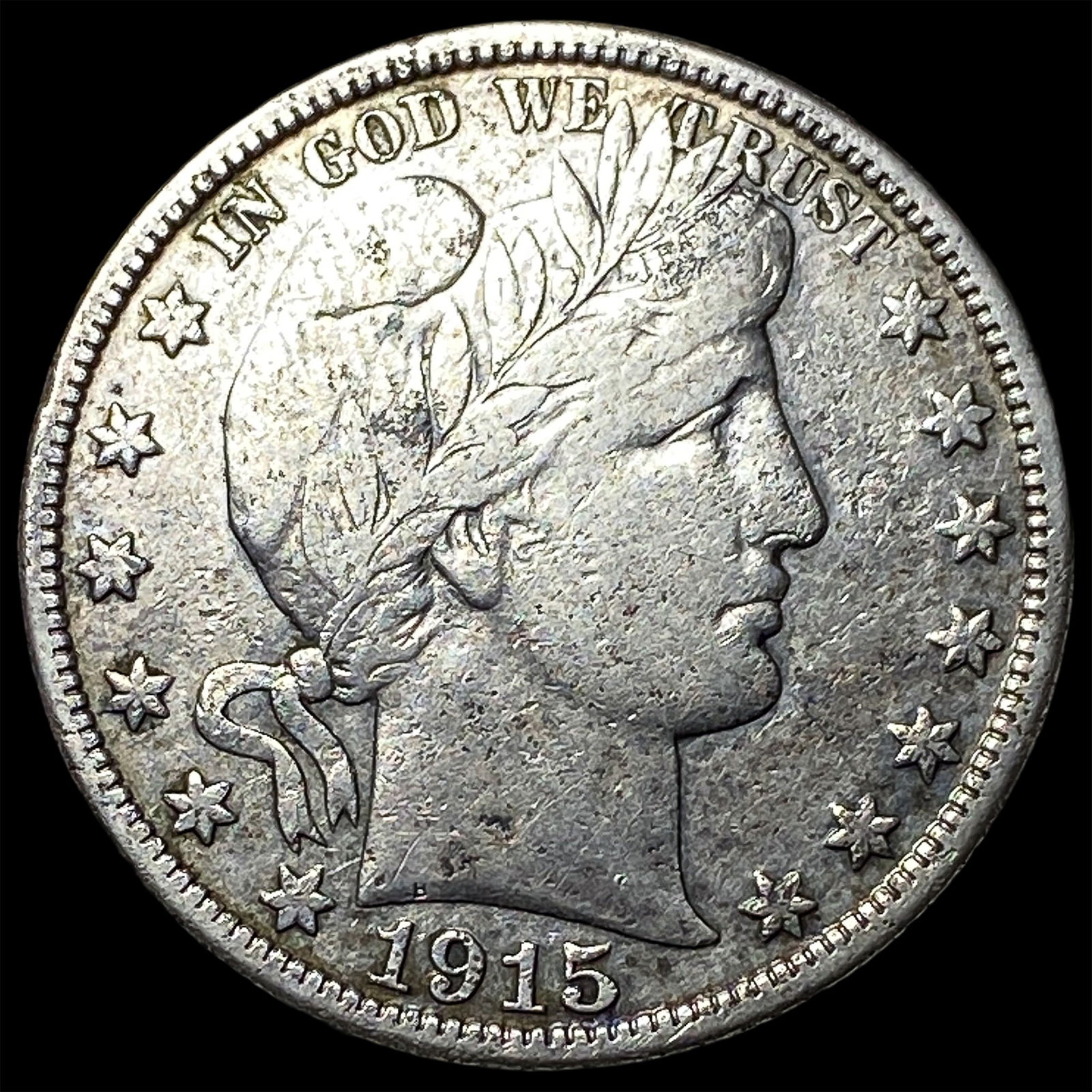 1915-D Silver Barber Half Dollar CLOSELY UNCIRCULATED (1 of 2)