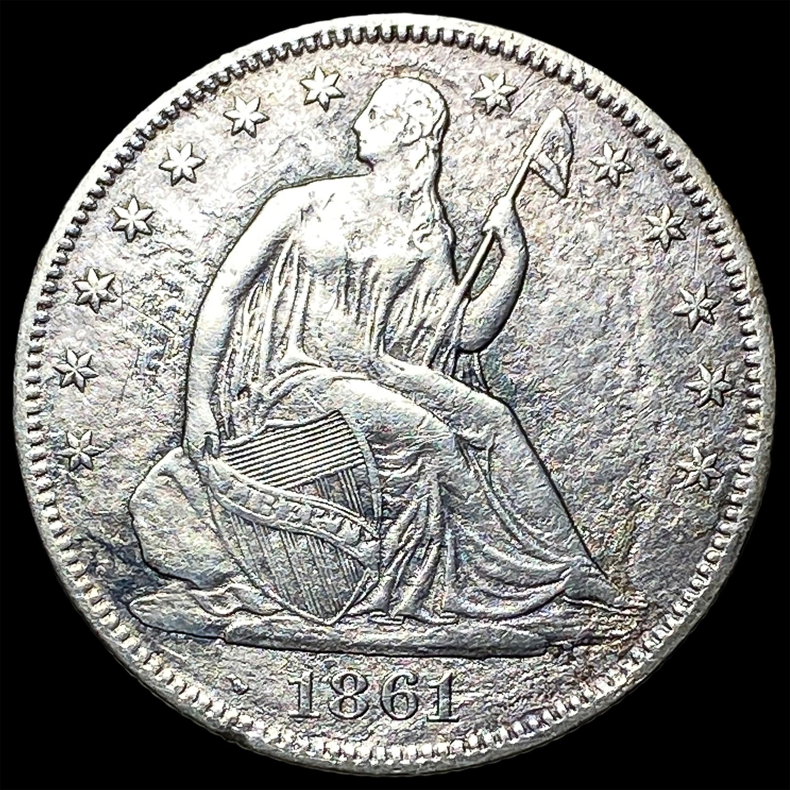 1861-O Silver Half Dollar CLOSELY UNCIRCULATED (1 of 2)