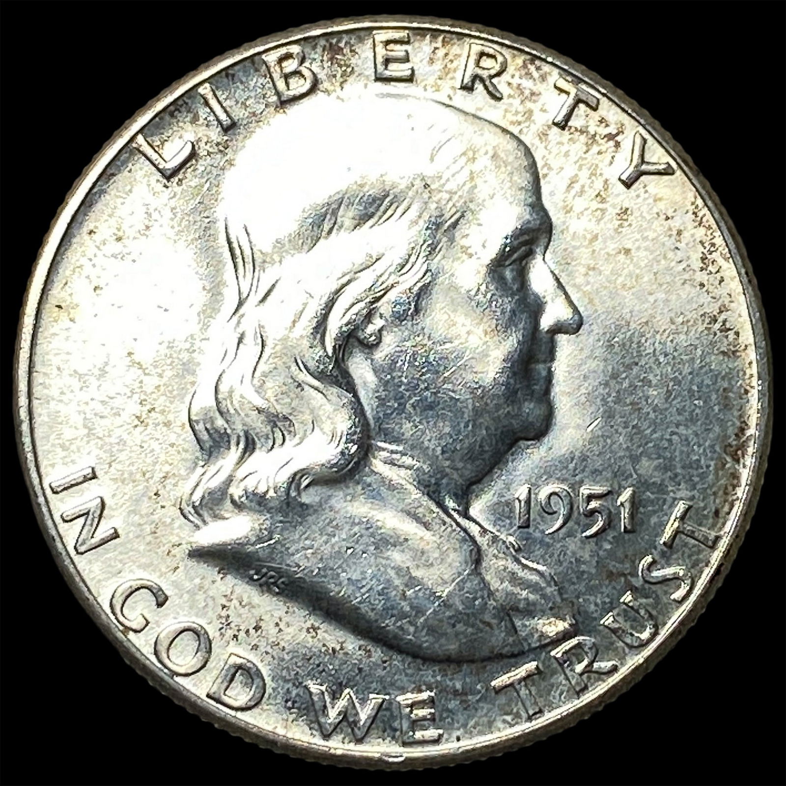 1951 Franklin Silver Half Dollar CHOICE BU: 1951 Franklin Silver Half Dollar CHOICE BU
