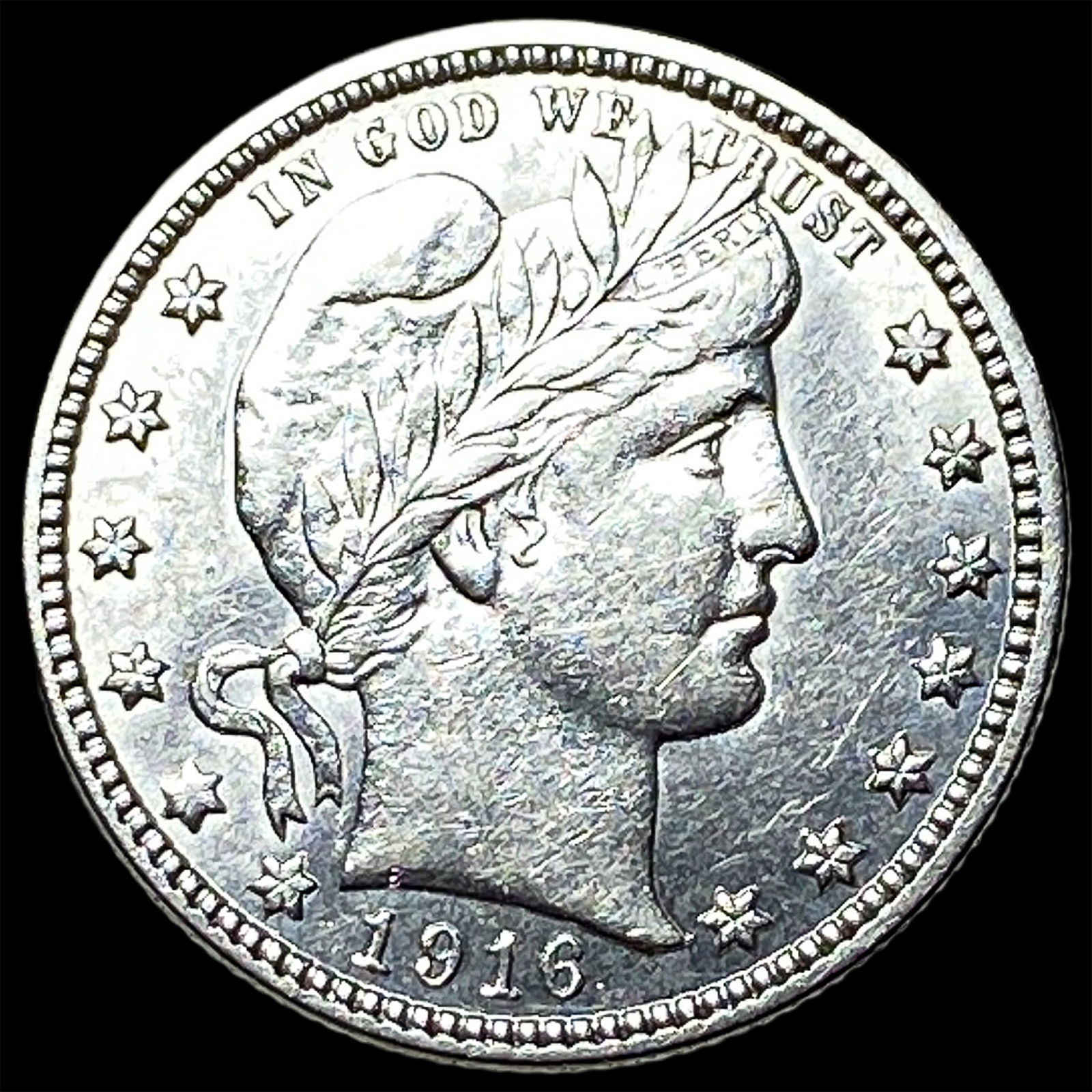 1916-D Silver Barber Quarter UNCIRCULATED: 1916-D Silver Barber Quarter UNCIRCULATED