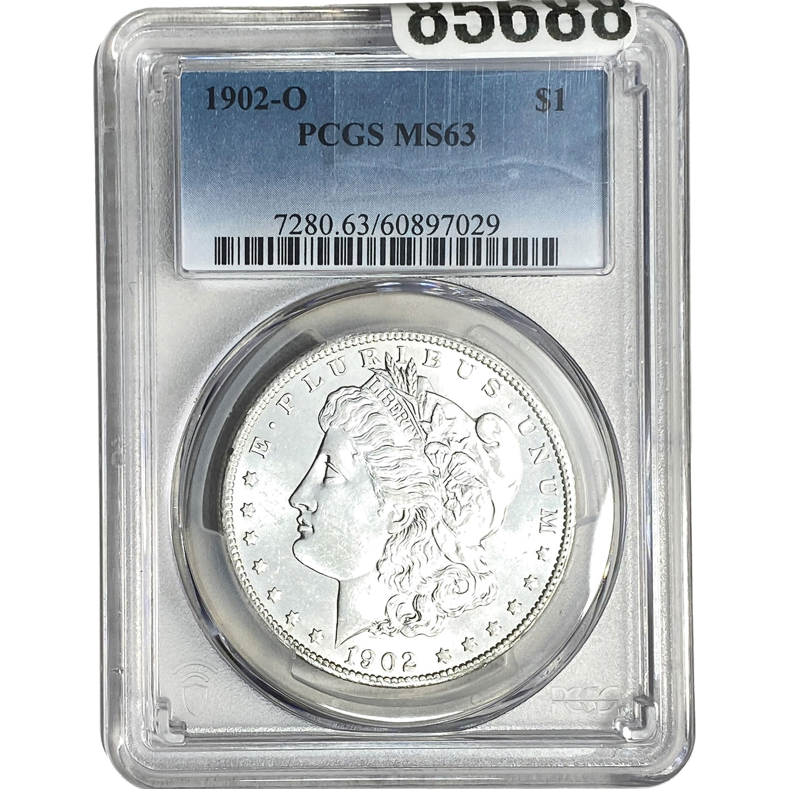 1902-O Morgan Silver Dollar PCGS MS63: 1902-O Morgan Silver Dollar PCGS MS63