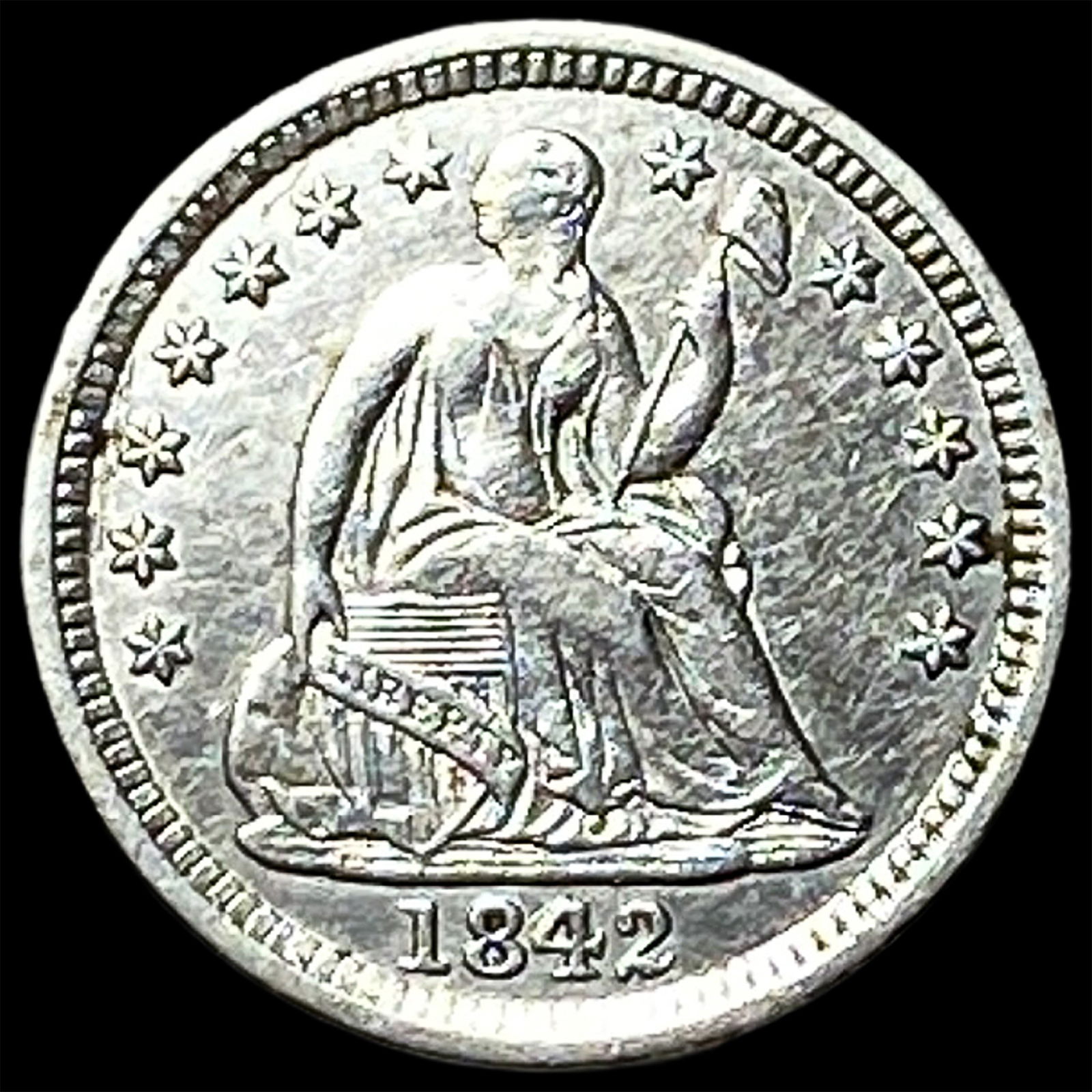 1842-O Silver Half Dime CHOICE AU (1 of 2)