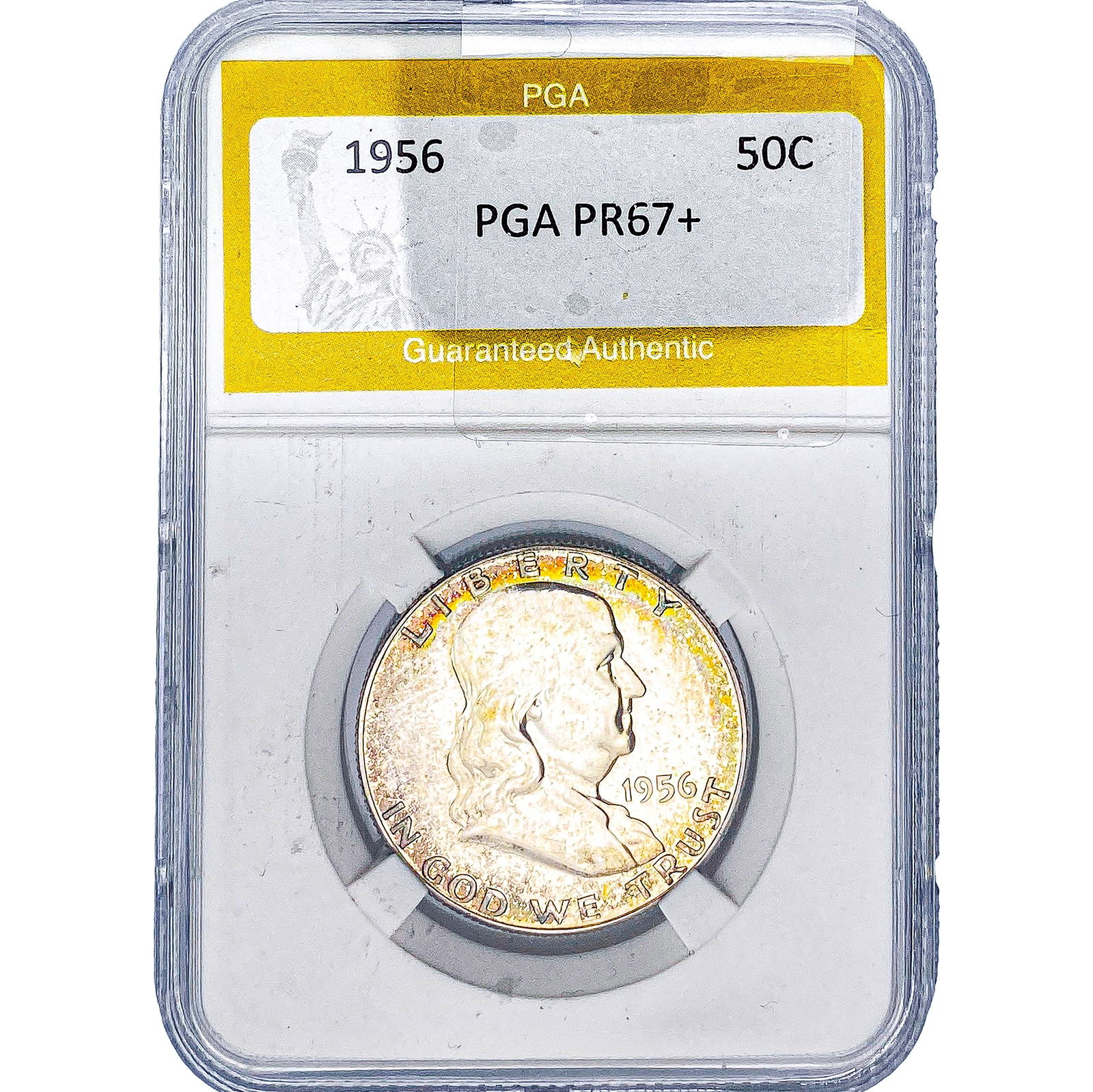 1956 Franklin Half Dollar PGA PR67+: 1956 Franklin Half Dollar PGA PR67+