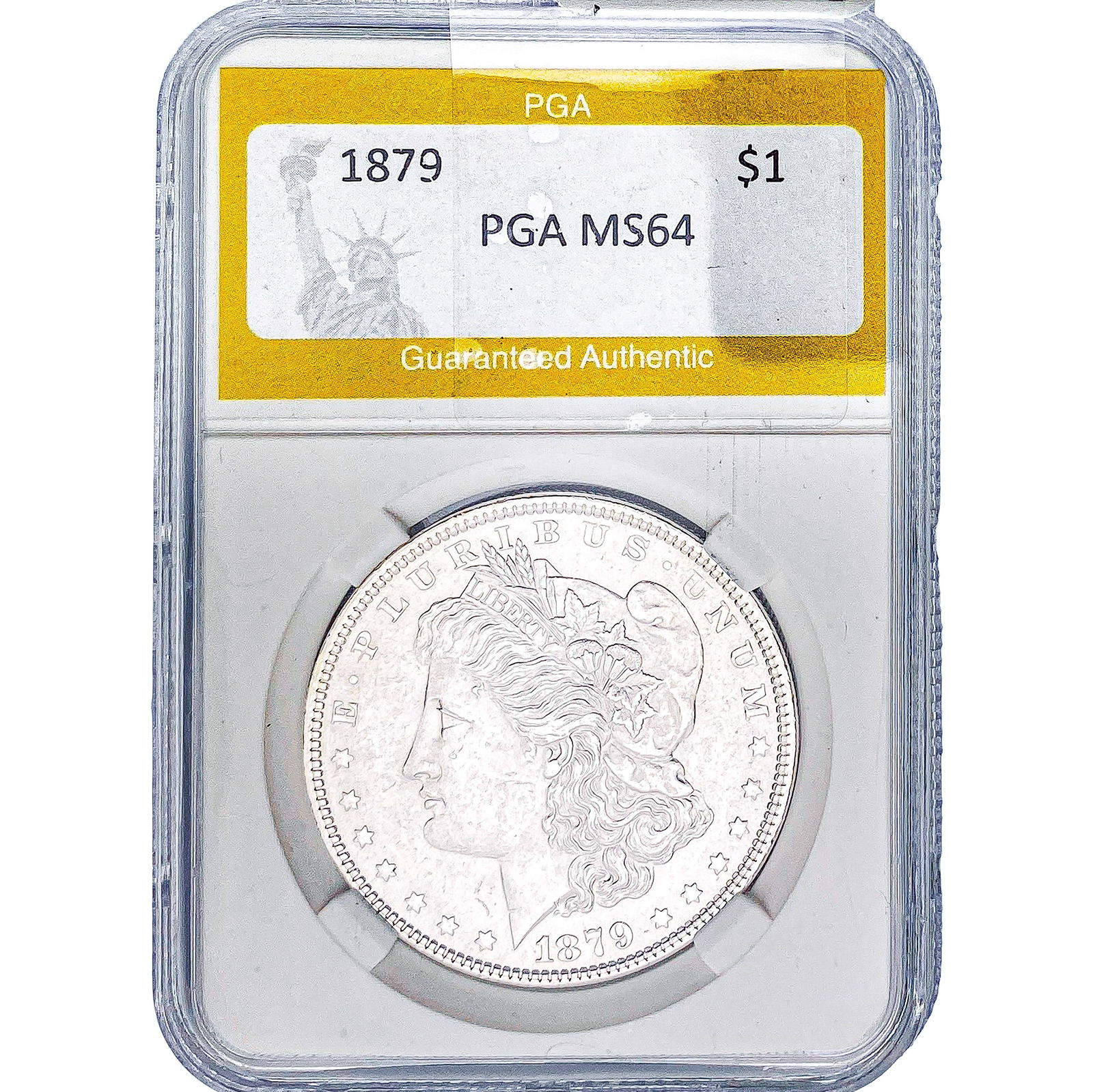 1879 Morgan Silver Dollar PGA MS64: 1879 Morgan Silver Dollar PGA MS64