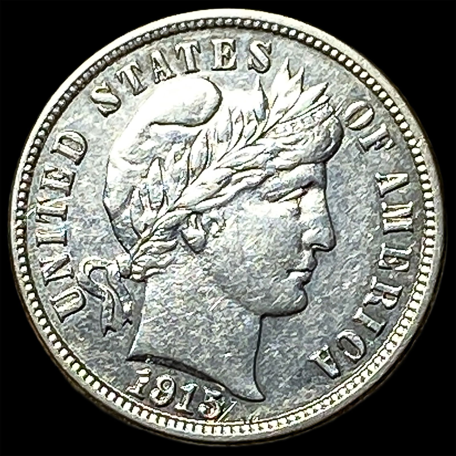 1915-S Silver Barber Dime CHOICE AU (1 of 2)