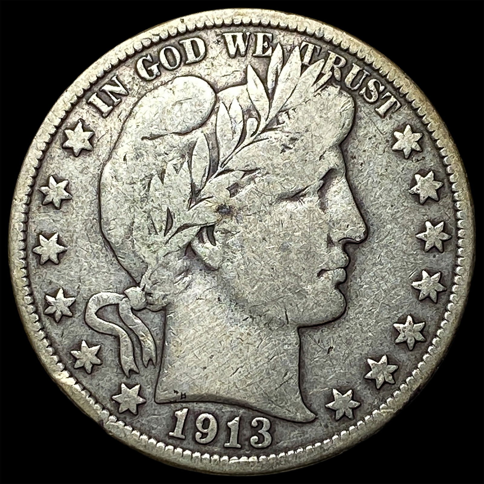 1913 Barber Half Dollar NEARLY UNCIRCULATED (1 of 2)