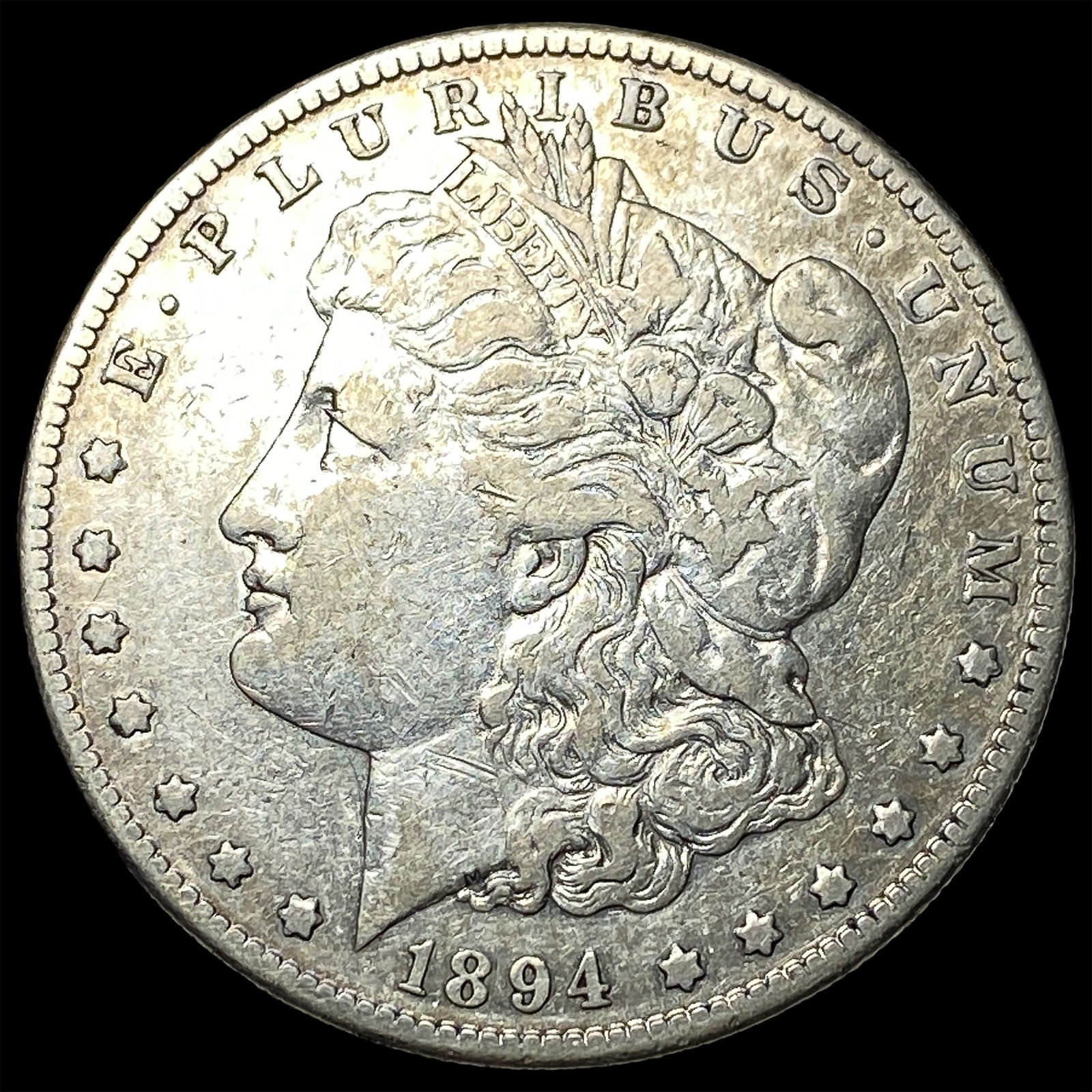1894-S Silver Morgan Dollar NEARLY UNCIRCULATED: 1894-S Silver Morgan Dollar NEARLY UNCIRCULATED