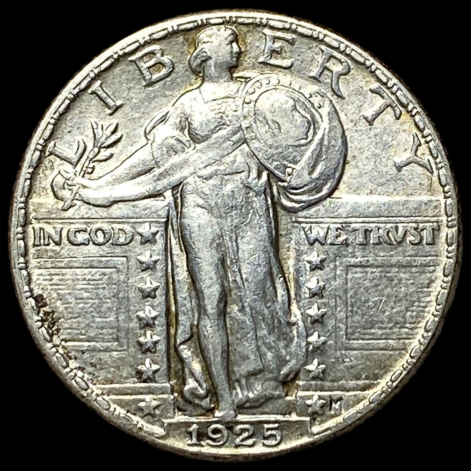 1925 Standing Liberty Silver Quarter CLOSELY UNCIRCULATED: 1925 Standing Liberty Silver Quarter CLOSELY UNCIRCULATED