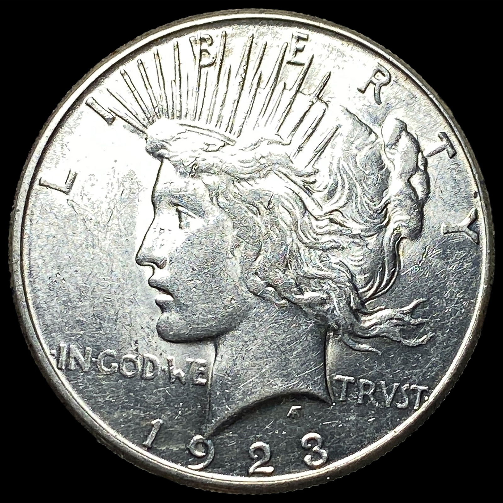 1923-S Silver Peace Dollar CLOSELY UNCIRCULATED: 1923-S Silver Peace Dollar CLOSELY UNCIRCULATED