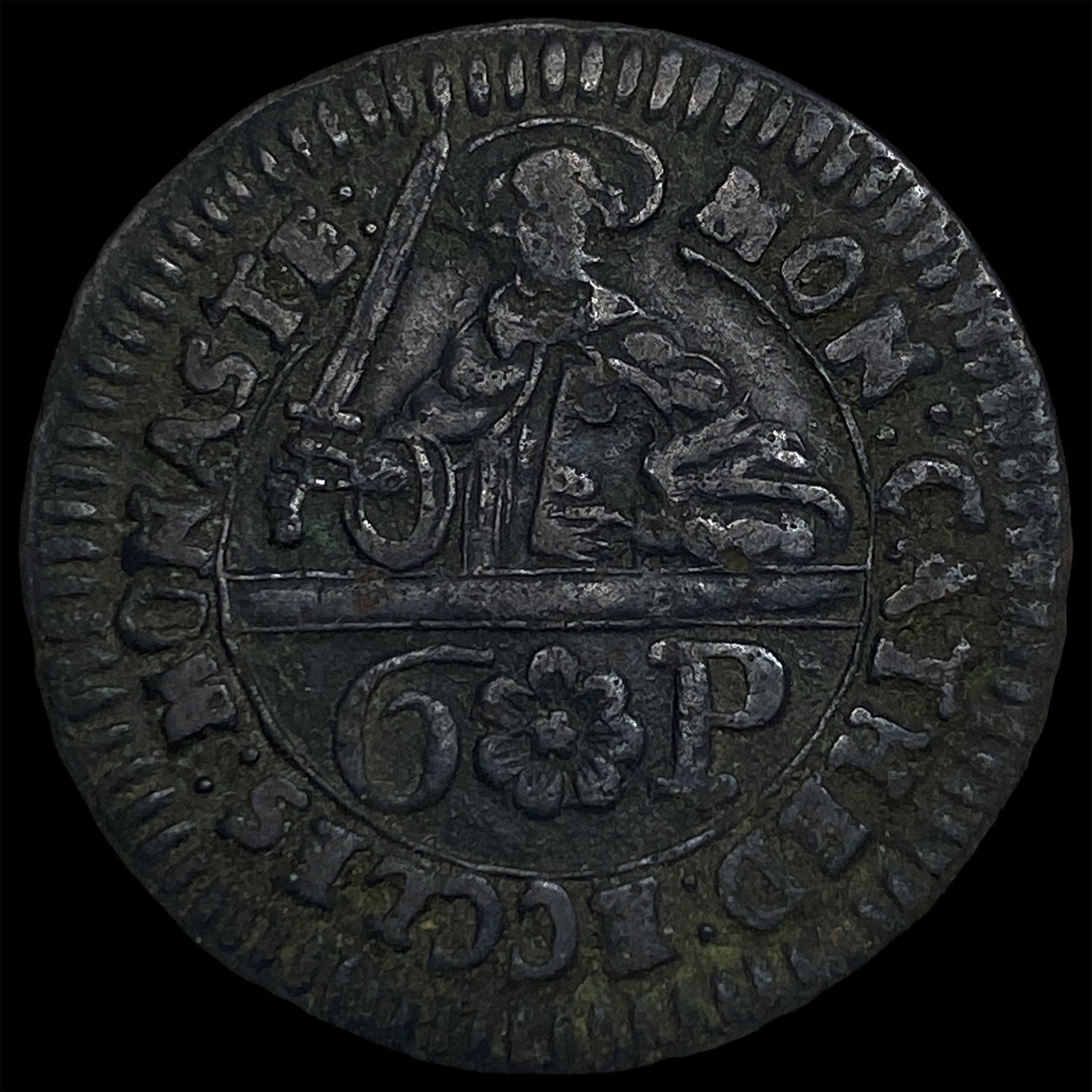 1762 German States, Munster Copper 6 Pfennig CLOSELY UNCIRCULATED: 1762 German States, Munster Copper 6 Pfennig CLOSELY UNCIRCULATED