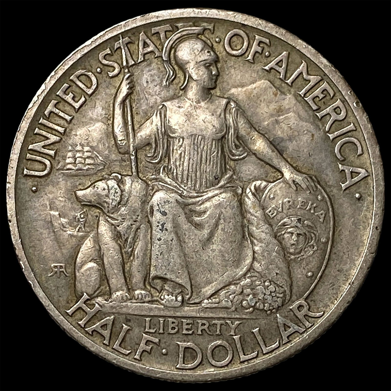 1935-S Silver Half Dollar California-Pacific CLOSELY UNCIRCULATED (1 of 2)