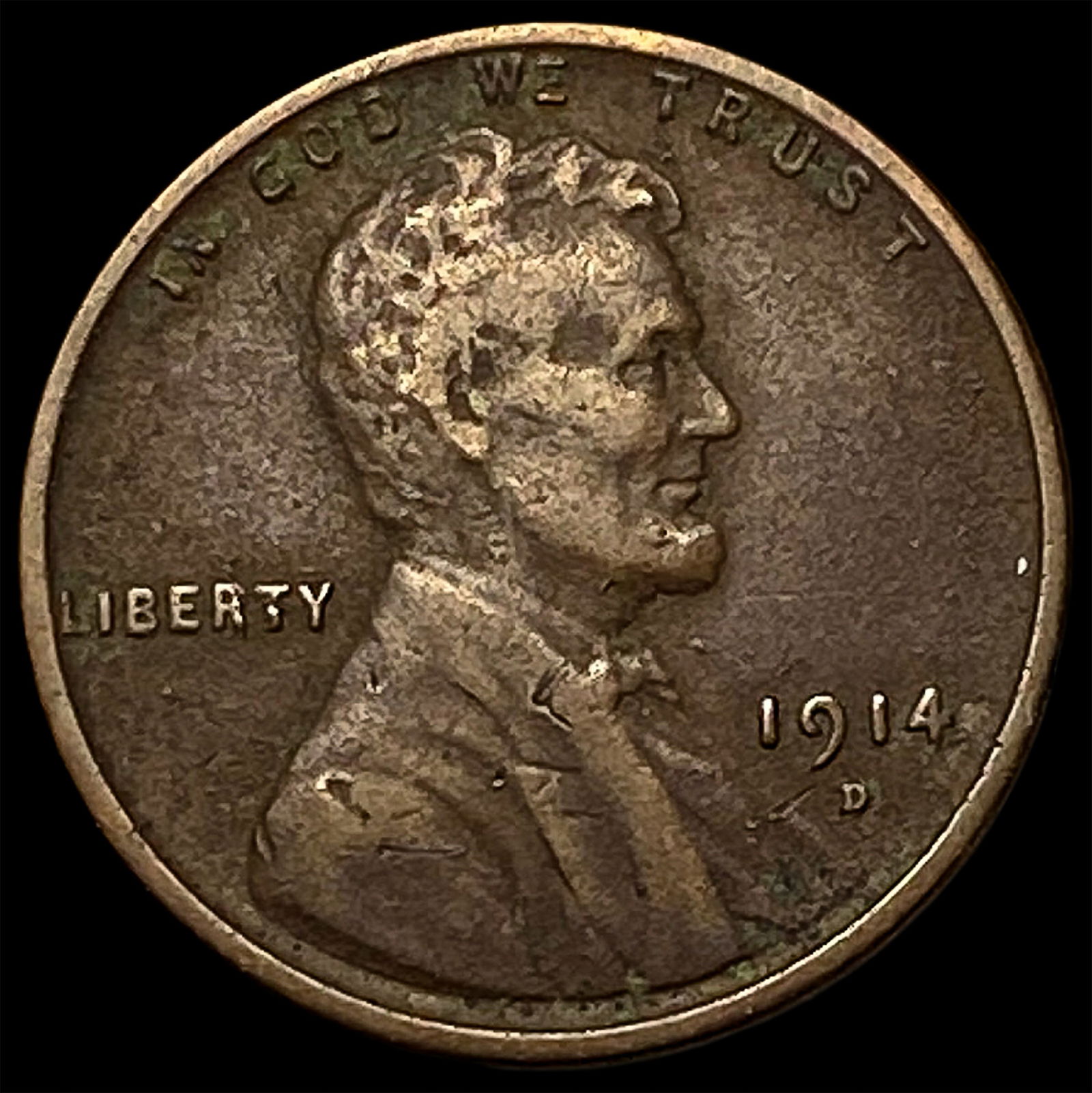 1914-D Lincoln Wheat Cent LIGHTLY CIRCULATED: 1914-D Lincoln Wheat Cent LIGHTLY CIRCULATED