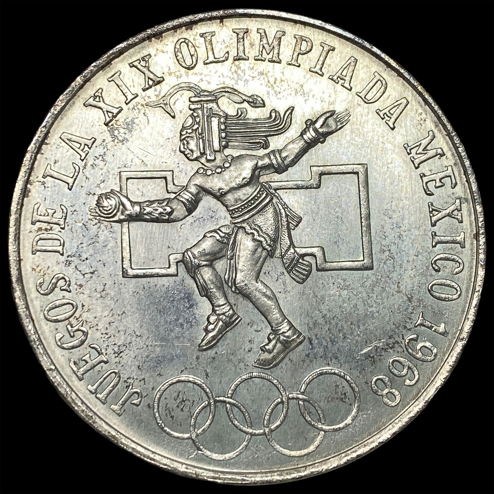 1968 Mexio Silver 25 Pesos CHOICE BU: 1968 Mexio Silver 25 Pesos CHOICE BU