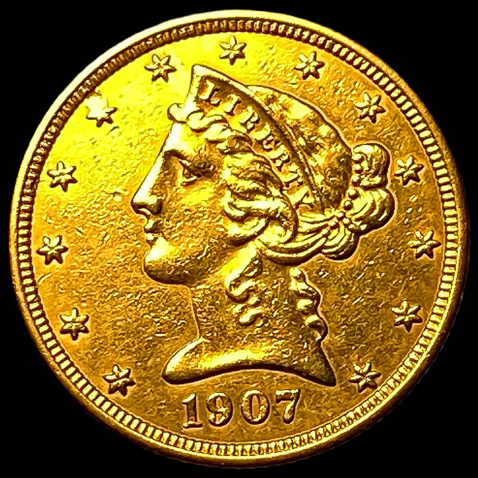 1907-D Gold $5 Half Eagle UNCIRCULATED: 1907-D Gold $5 Half Eagle UNCIRCULATED