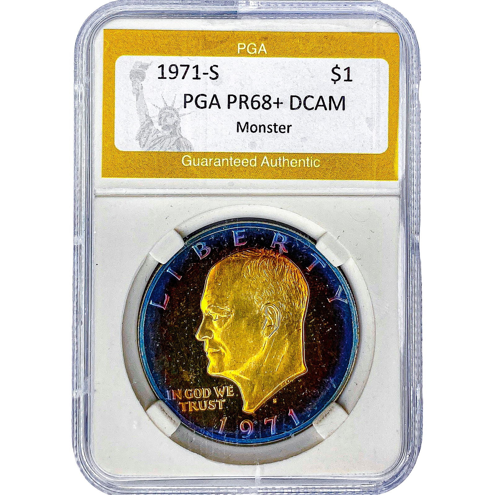 1971-S Eisenhower Dollar PGA PR68+ DCAM Monster: 1971-S Eisenhower Dollar PGA PR68+ DCAM Monster
