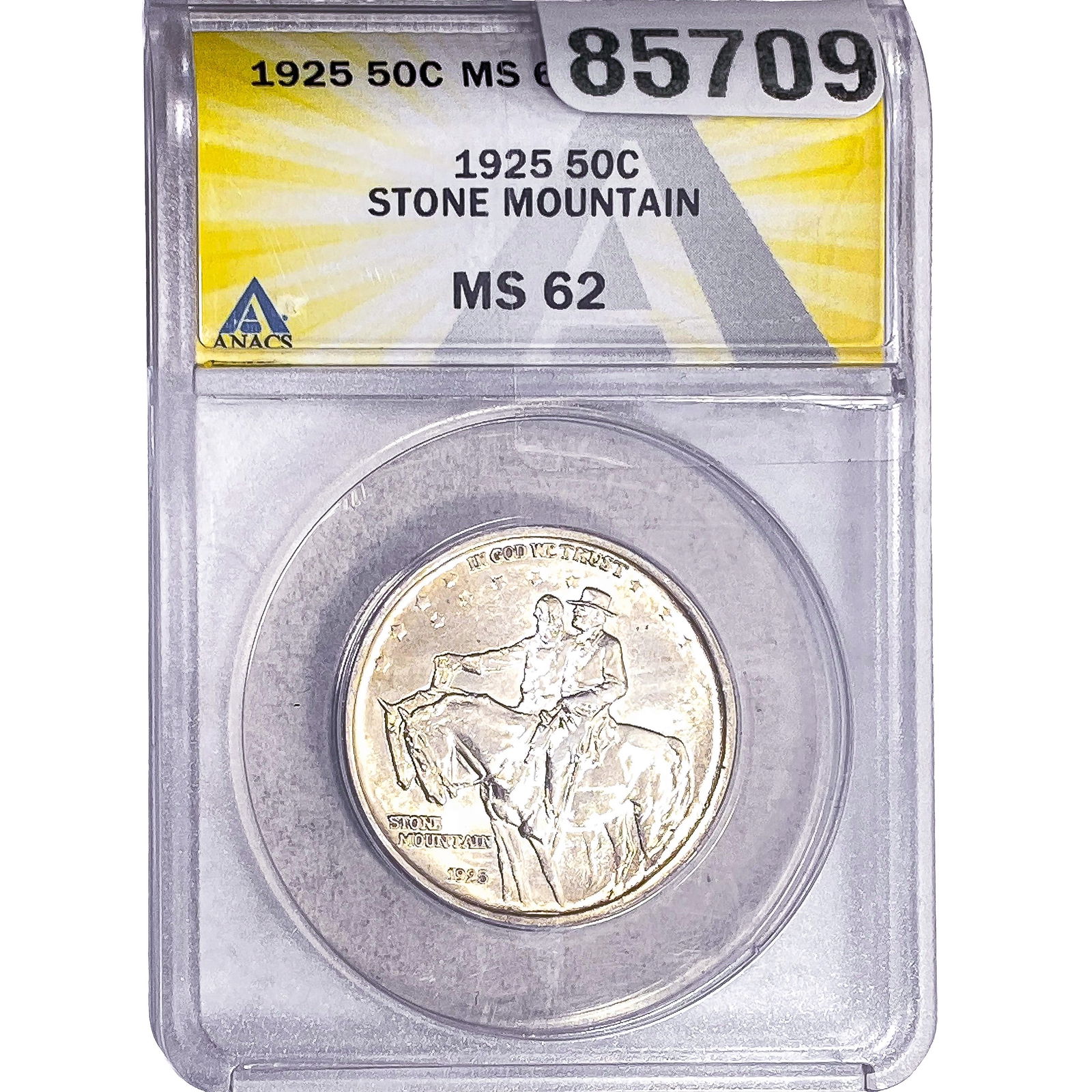 1925 Stone Mountain Half Dollar ANACS MS62 (1 of 2)