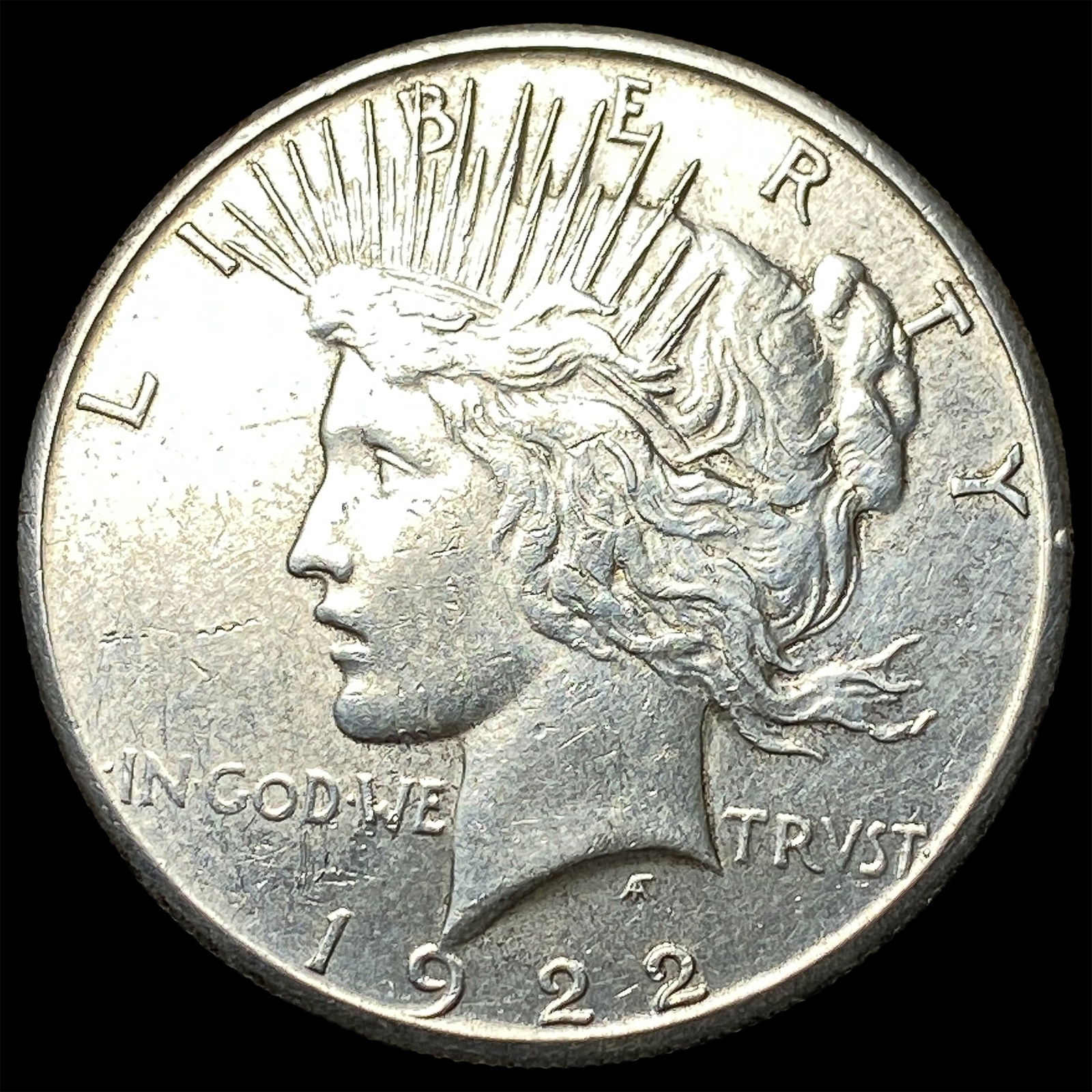 1922-S Silver Peace Dollar CLOSELY UNCIRCULATED: 1922-S Silver Peace Dollar CLOSELY UNCIRCULATED