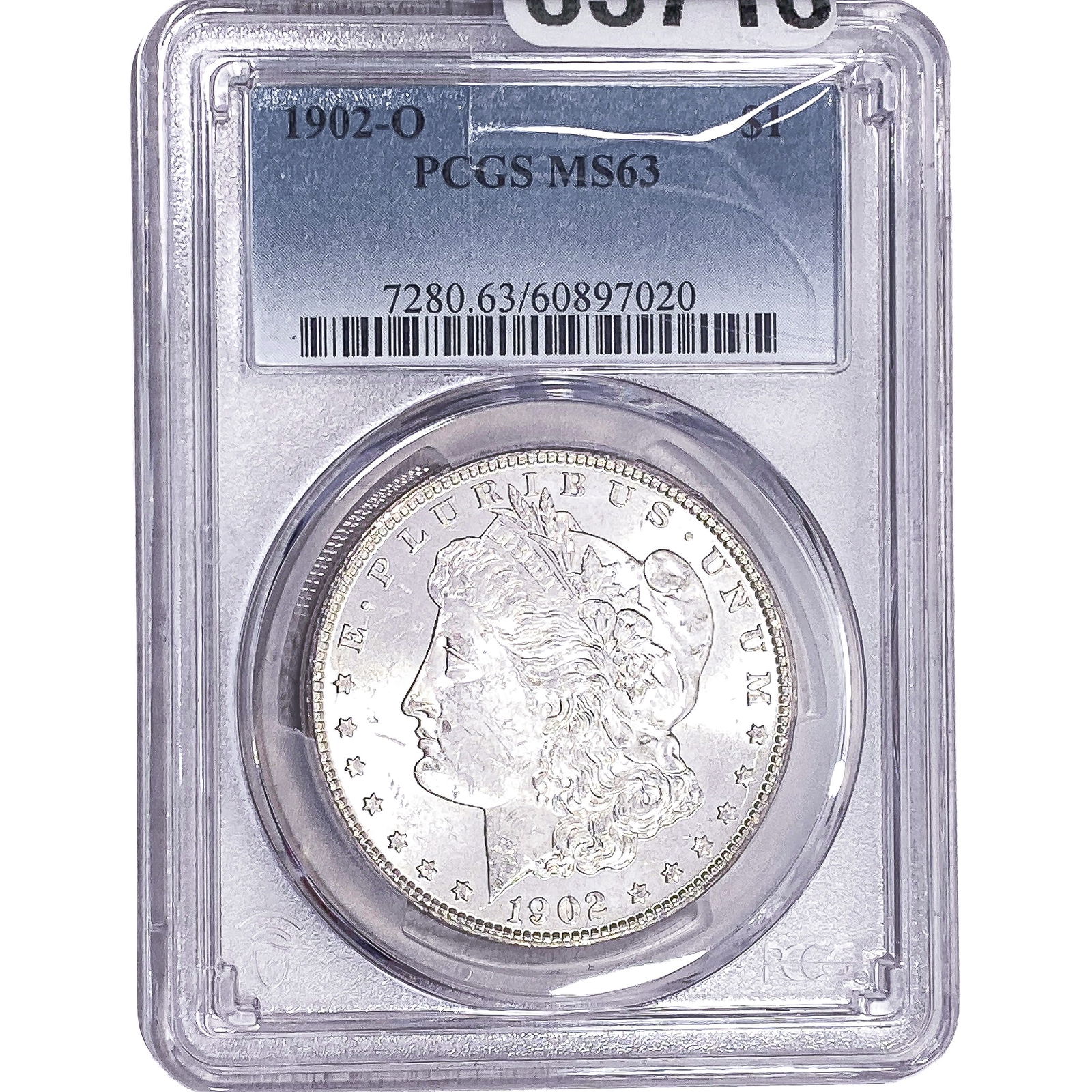 1902-O Morgan Silver Dollar PCGS MS63: 1902-O Morgan Silver Dollar PCGS MS63