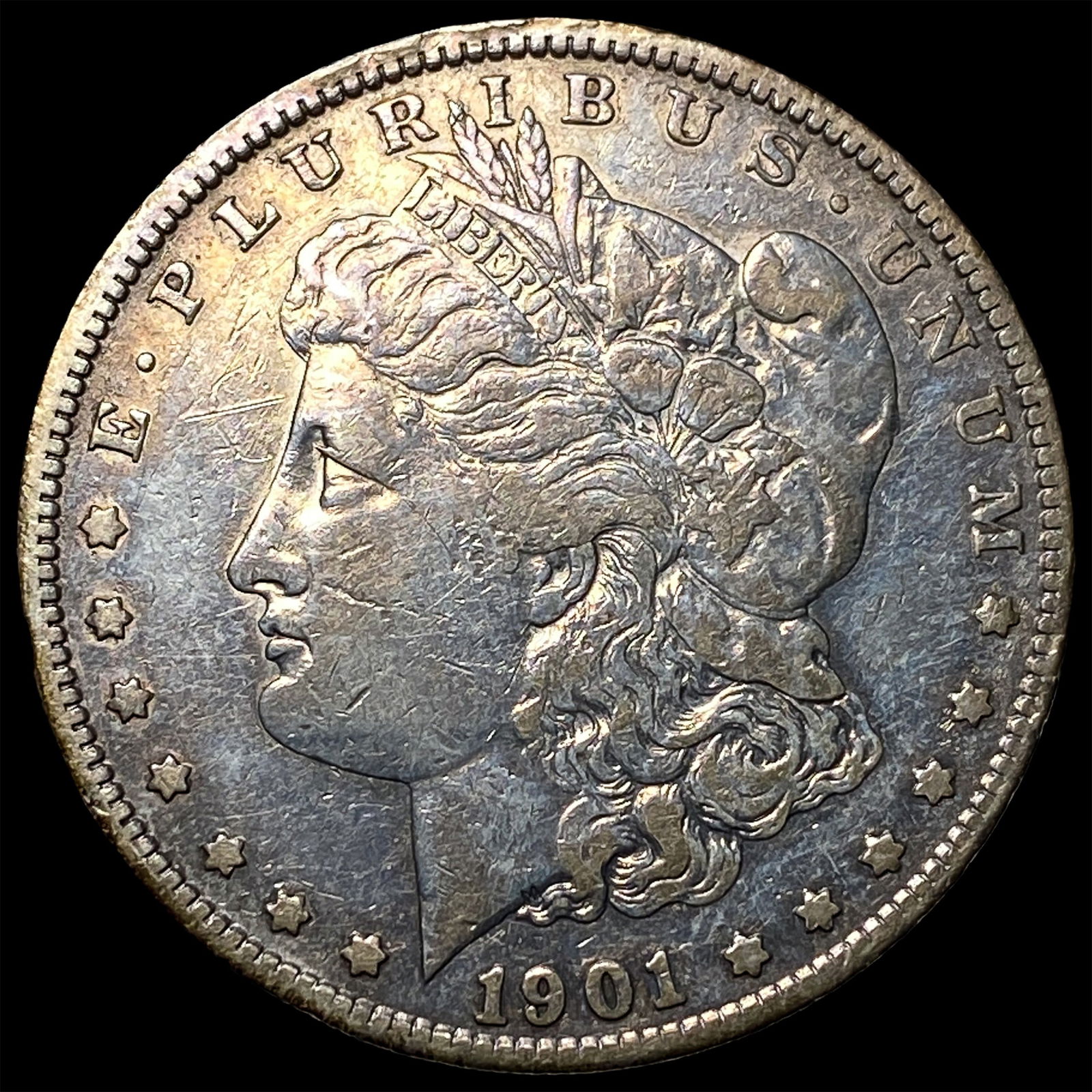 1901-S Silver Morgan Dollar NEARLY UNCIRCULATED (1 of 2)