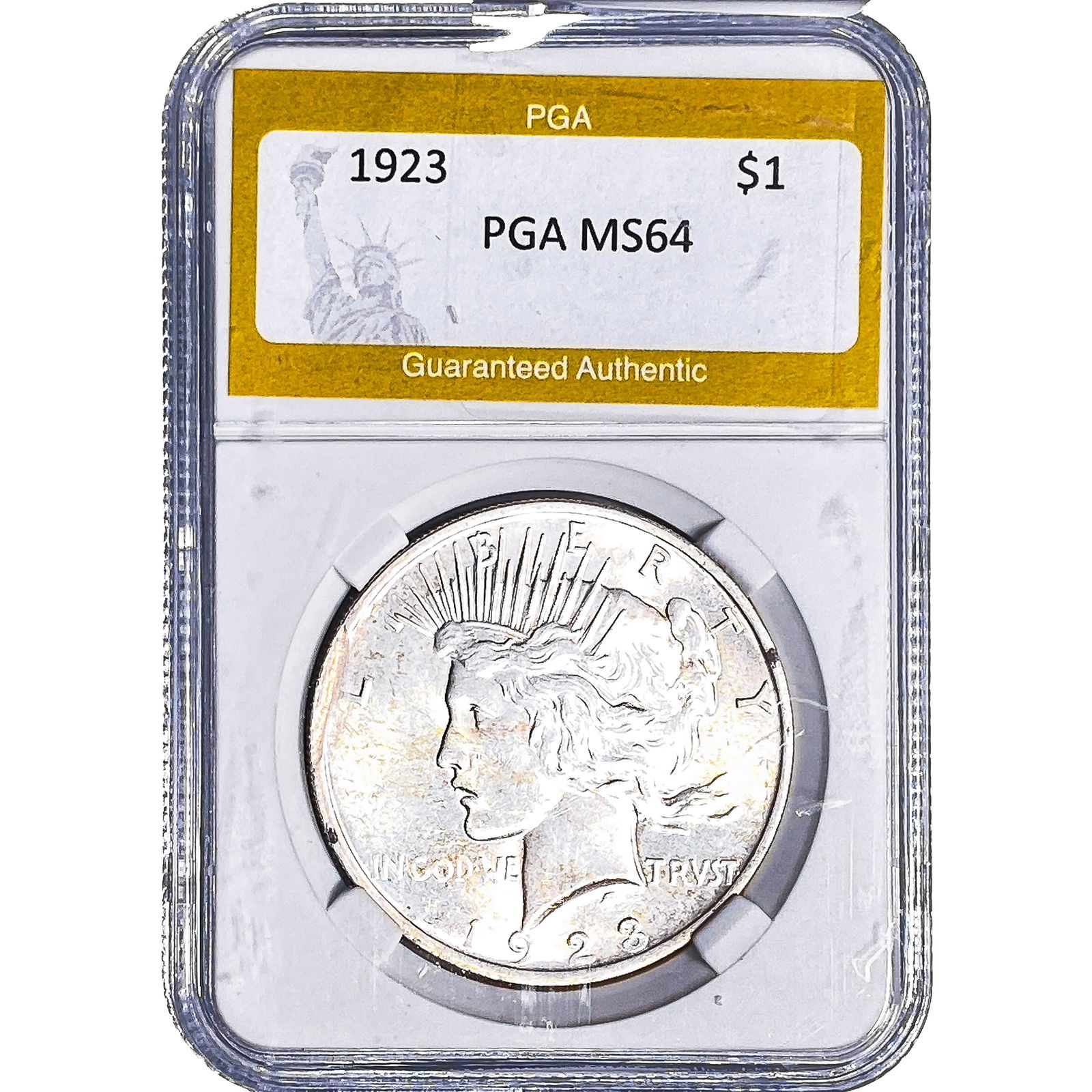 1923 Silver Peace Dollar PGA MS64: 1923 Silver Peace Dollar PGA MS64