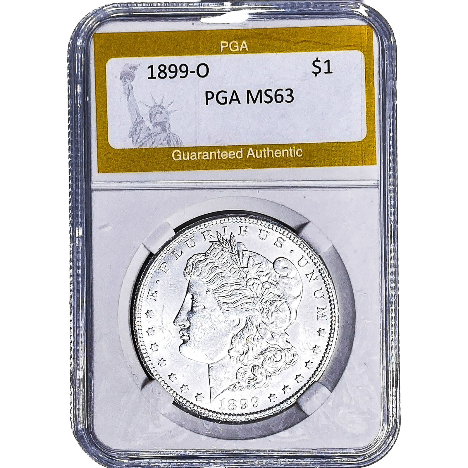 1899-O Morgan Silver Dollar PGA MS63: 1899-O Morgan Silver Dollar PGA MS63