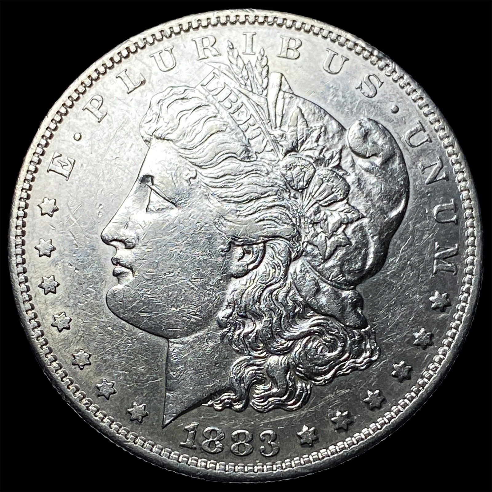 1883-S Silver Morgan Dollar CLOSELY UNCIRCULATED: 1883-S Silver Morgan Dollar CLOSELY UNCIRCULATED