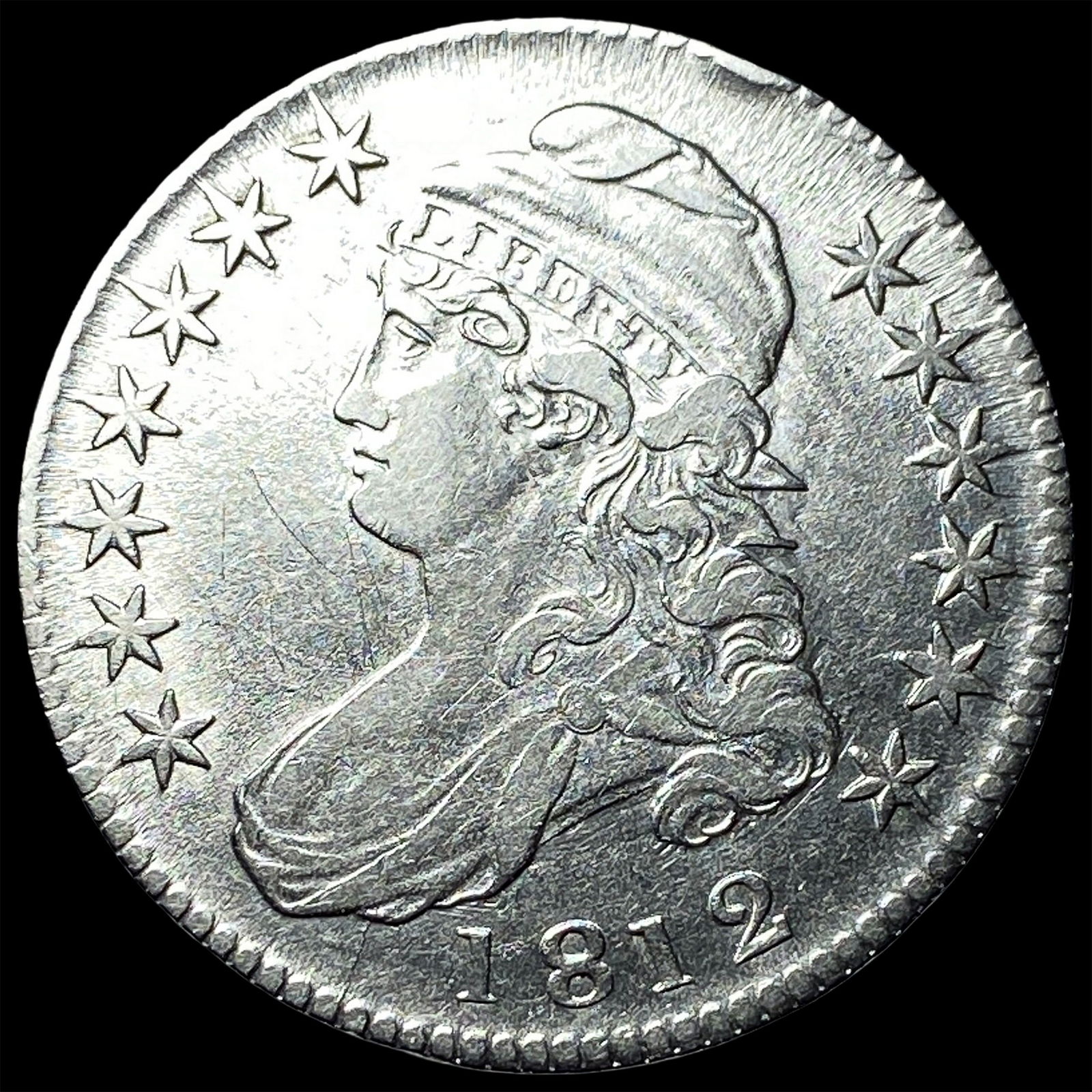 1812 Capped Bust Half Dollar CLOSELY UNCIRCULATED (1 of 2)