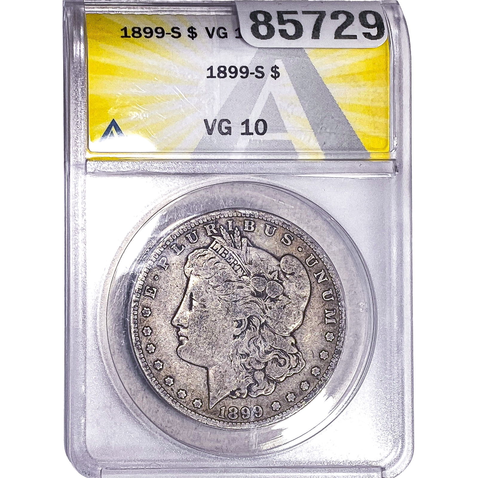1899-S Morgan Silver Dollar ANACS VG10: 1899-S Morgan Silver Dollar ANACS VG10