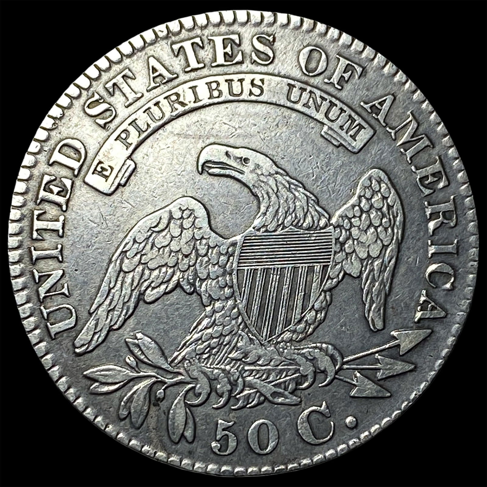 1829 Capped Bust Half Dollar CLOSELY UNCIRCULATED - 2