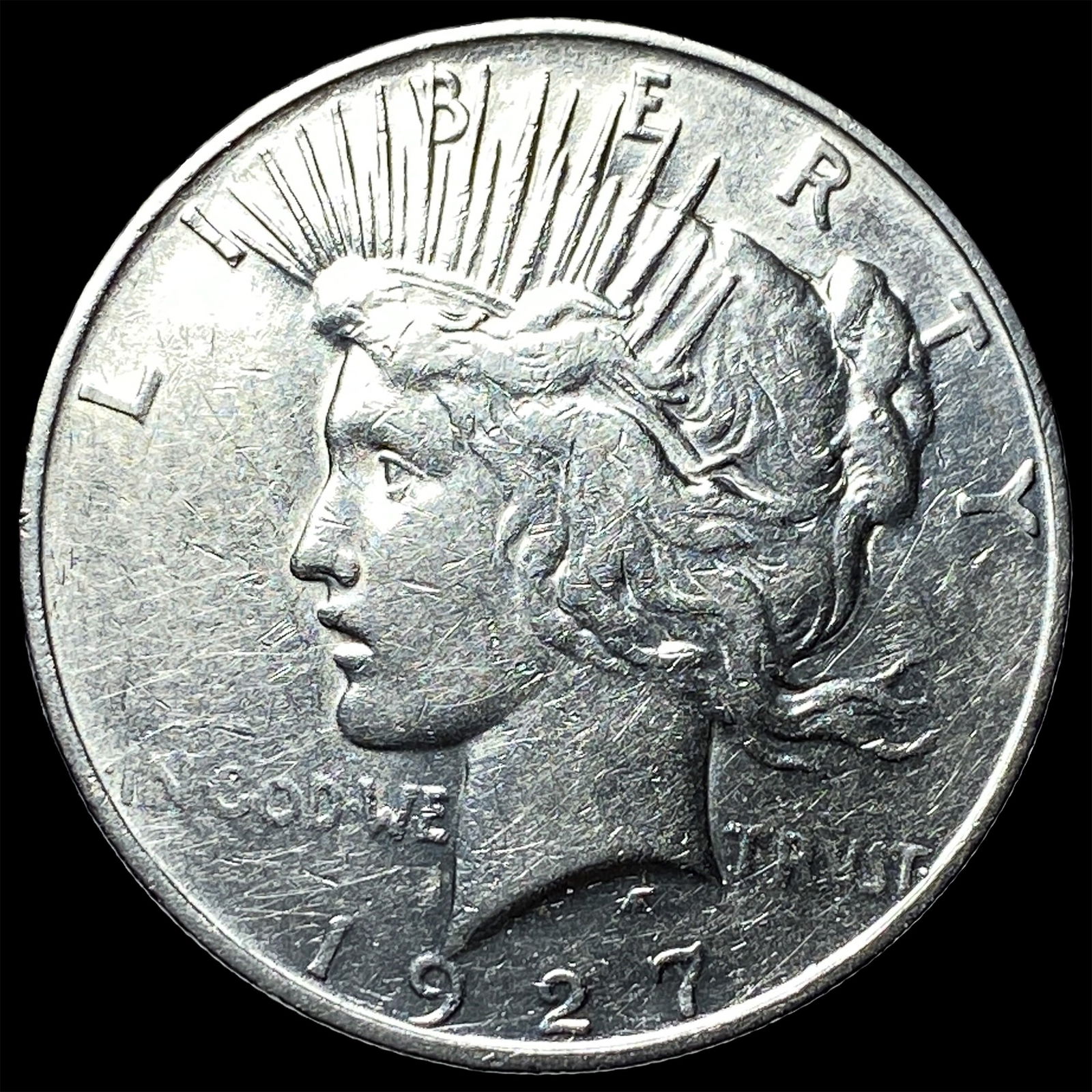 1927 Silver Peace Dollar CLOSELY UNCIRCULATED: 1927 Silver Peace Dollar CLOSELY UNCIRCULATED