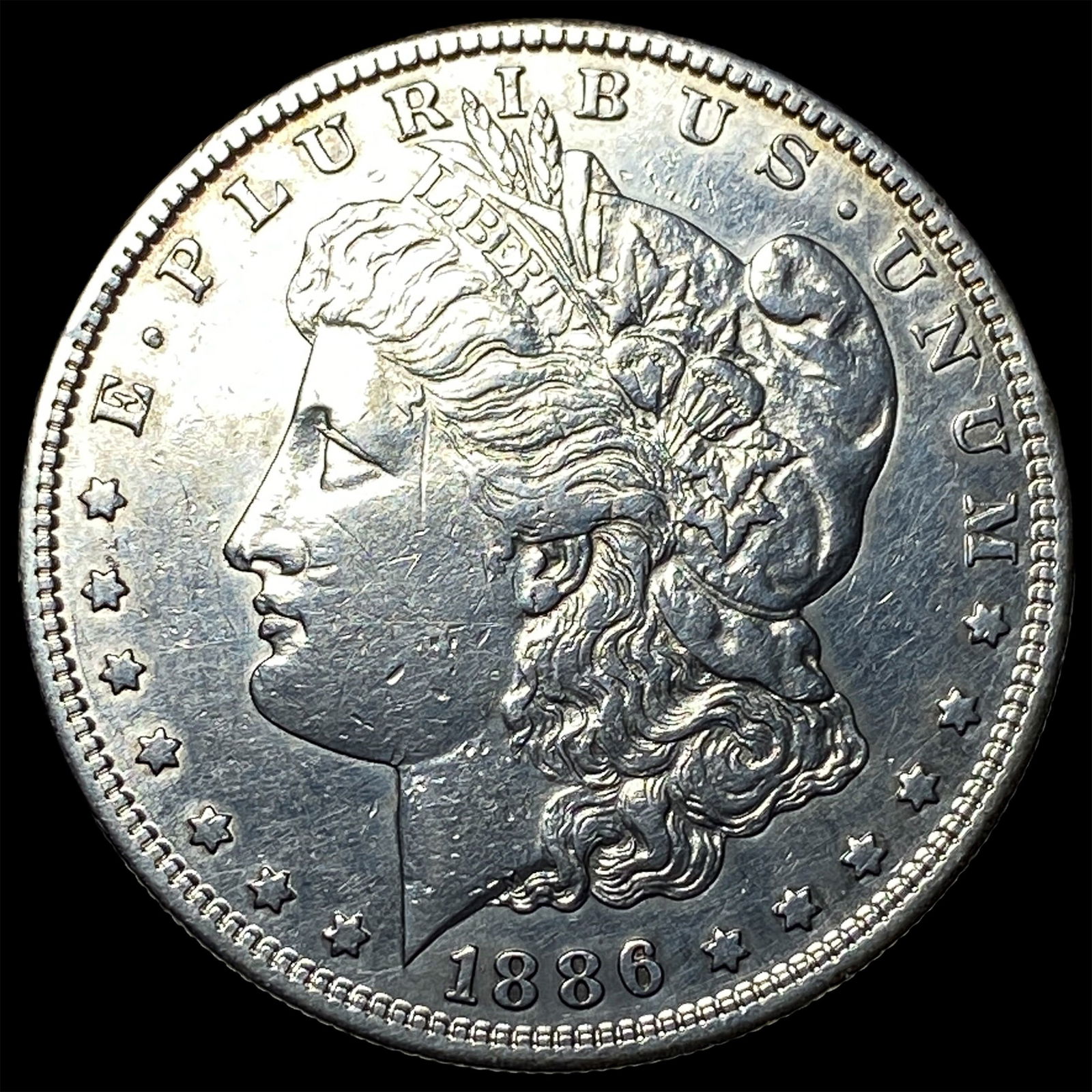 1886-S Silver Morgan Dollar CLOSELY UNCIRCULATED: 1886-S Silver Morgan Dollar CLOSELY UNCIRCULATED