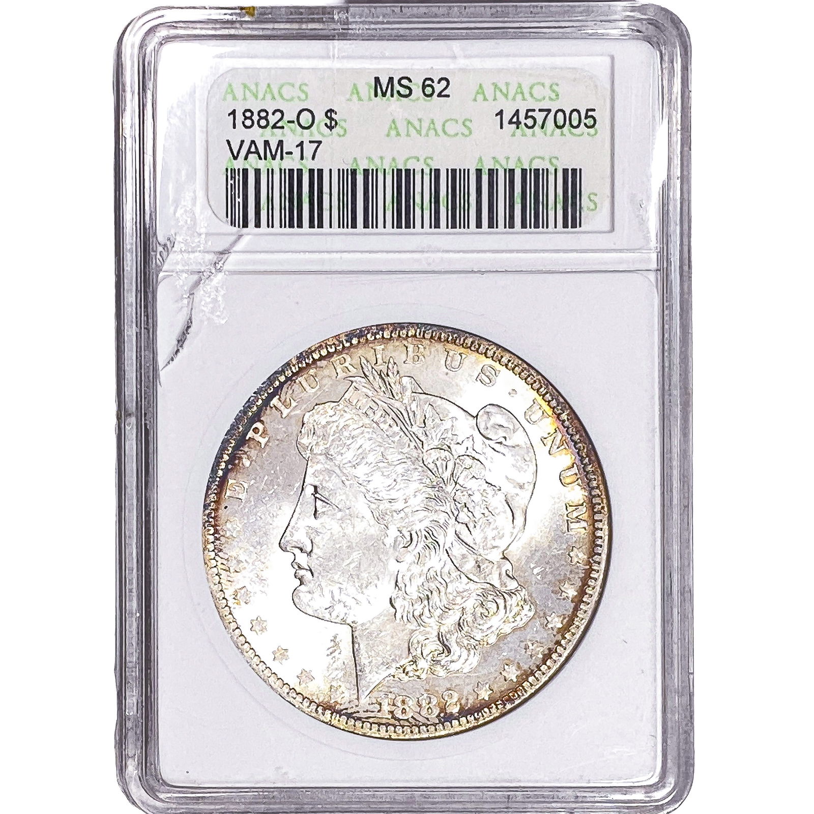 1882-O Morgan Silver Dollar ANACS MS62 VAM-17 (1 of 2)