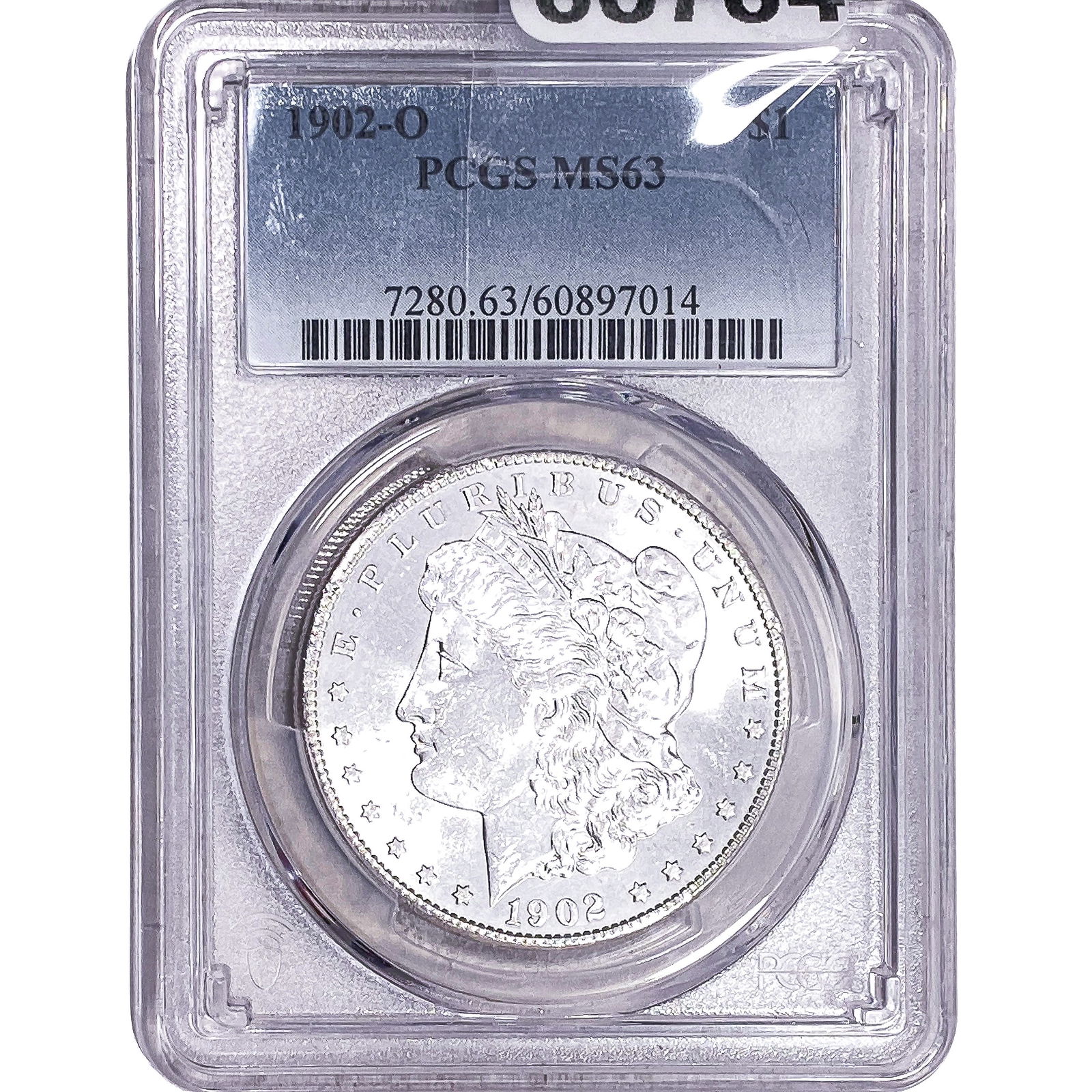 1902-O Morgan Silver Dollar PCGS MS63: 1902-O Morgan Silver Dollar PCGS MS63