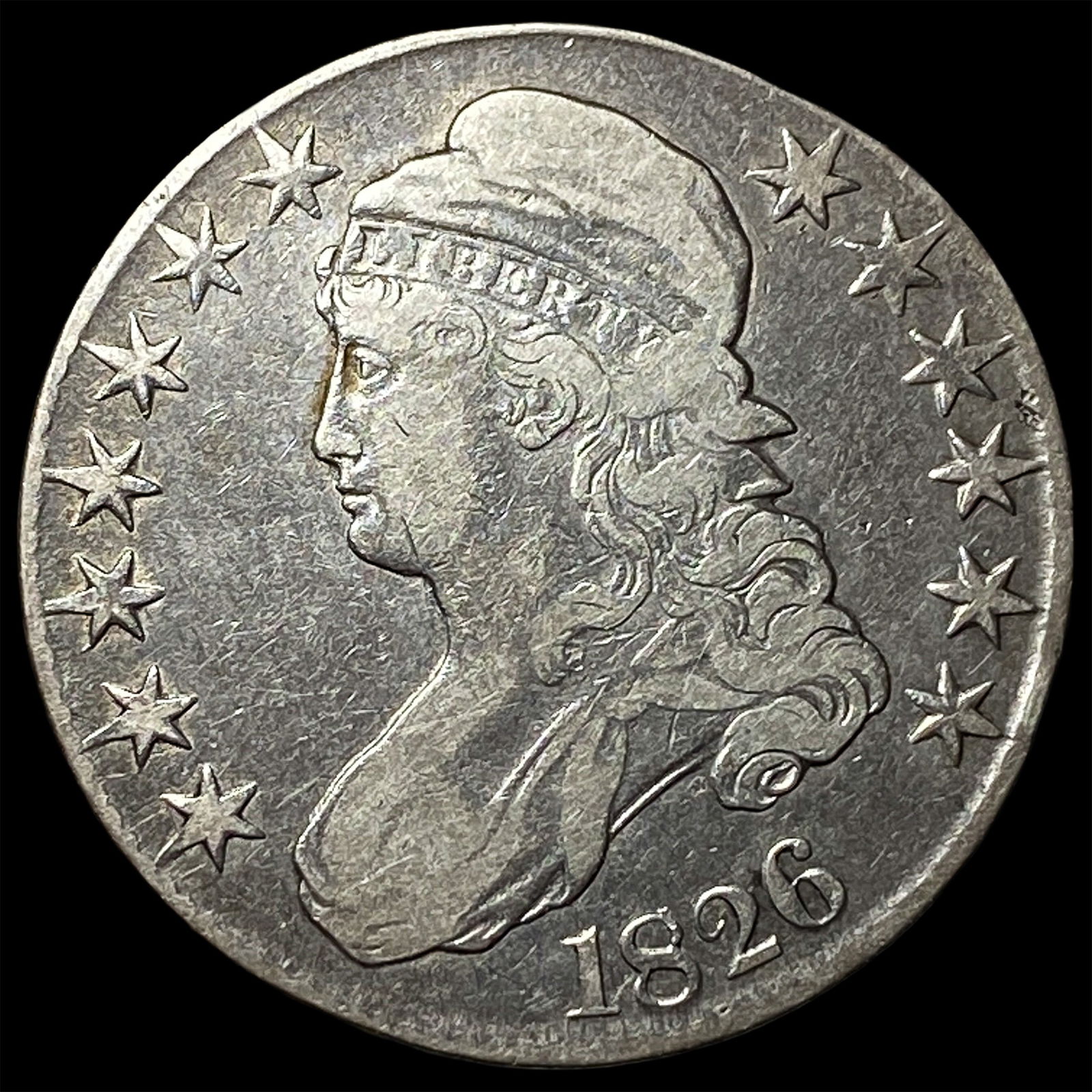 1826 Capped Bust Half Dollar NICELY CIRCULATED (1 of 2)