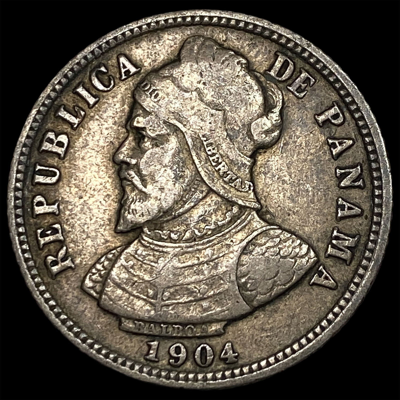 1904 Panama Silver 10 Centesimos NEARLY UNCIRCULATED (1 of 2)