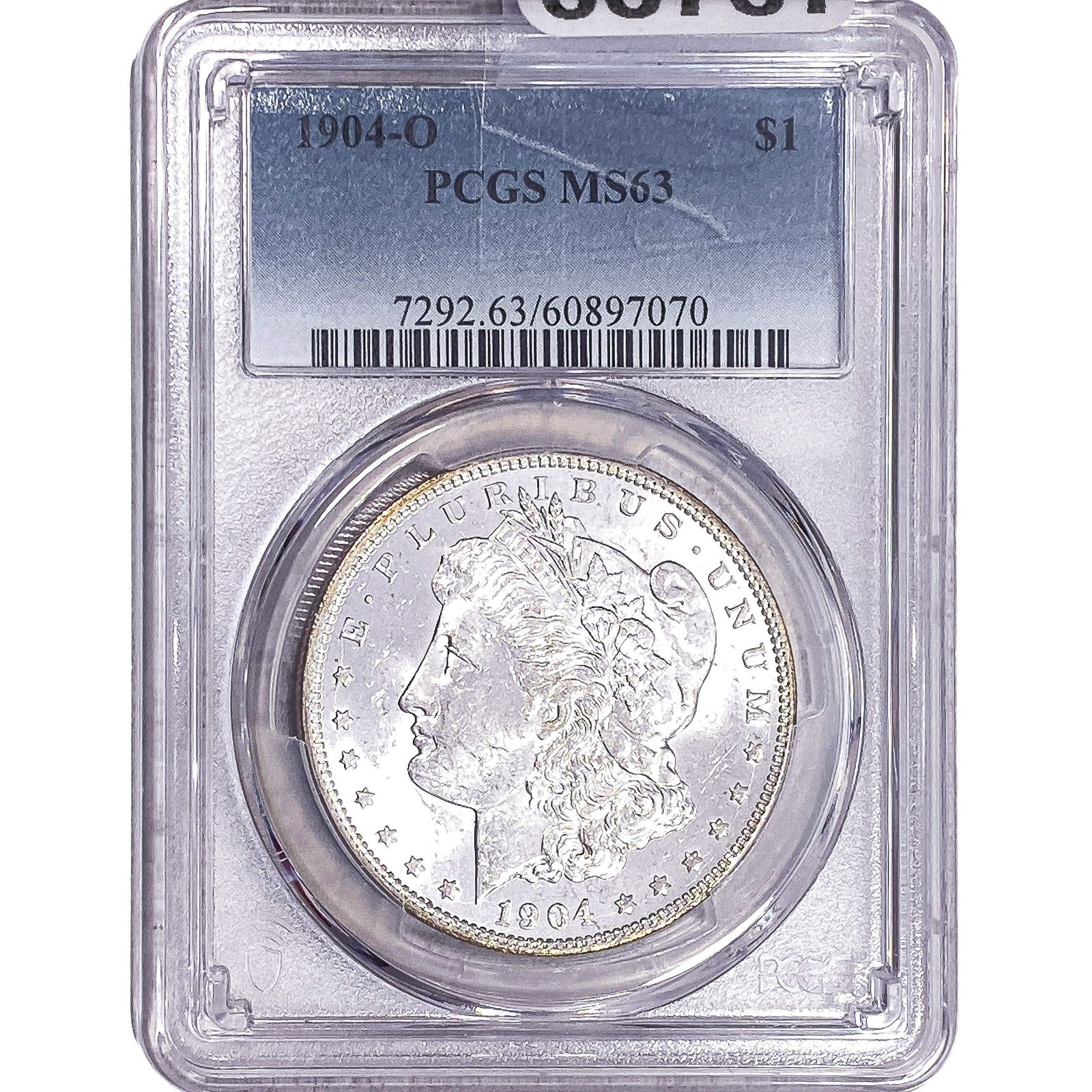 1904-O Morgan Silver Dollar PCGS MS63: 1904-O Morgan Silver Dollar PCGS MS63