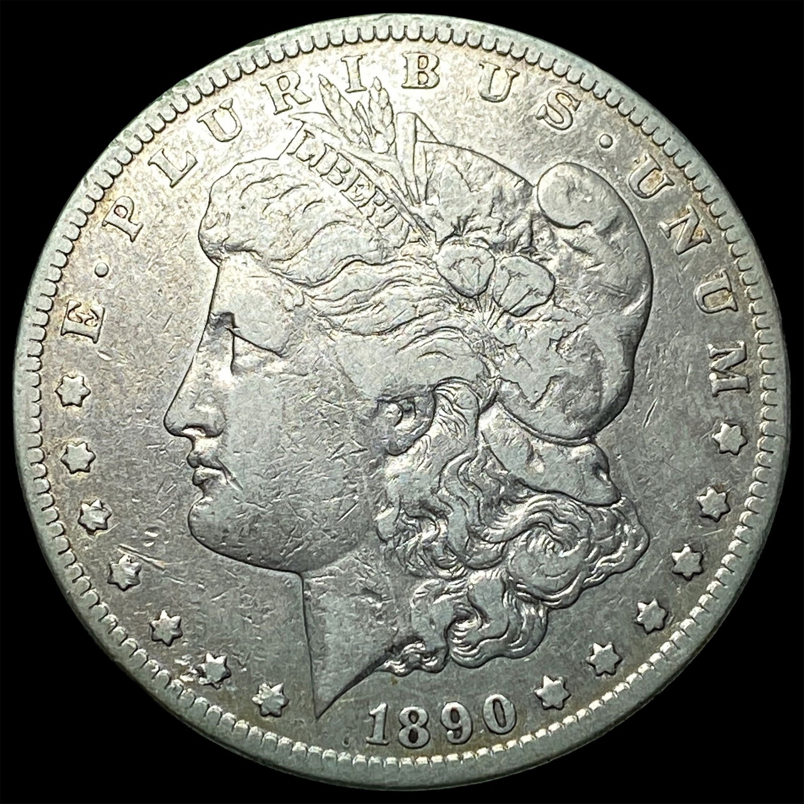 1890-CC Silver Morgan Dollar LIGHTLY CIRCULATED: 1890-CC Silver Morgan Dollar LIGHTLY CIRCULATED
