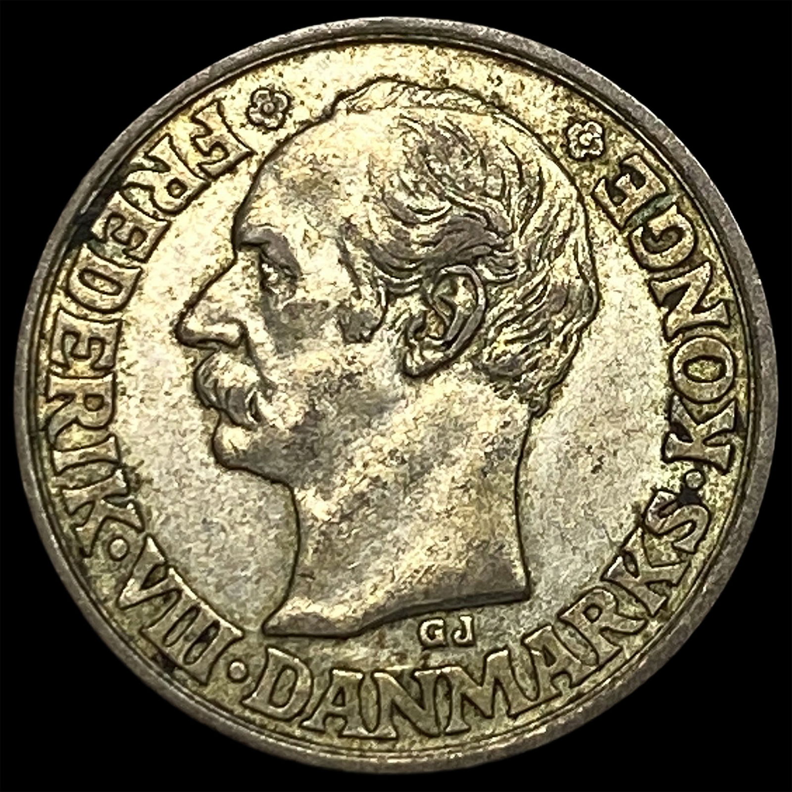 1911 Denmark Silver 25 Ore CLOSELY UNCIRCULATED: 1911 Denmark Silver 25 Ore CLOSELY UNCIRCULATED