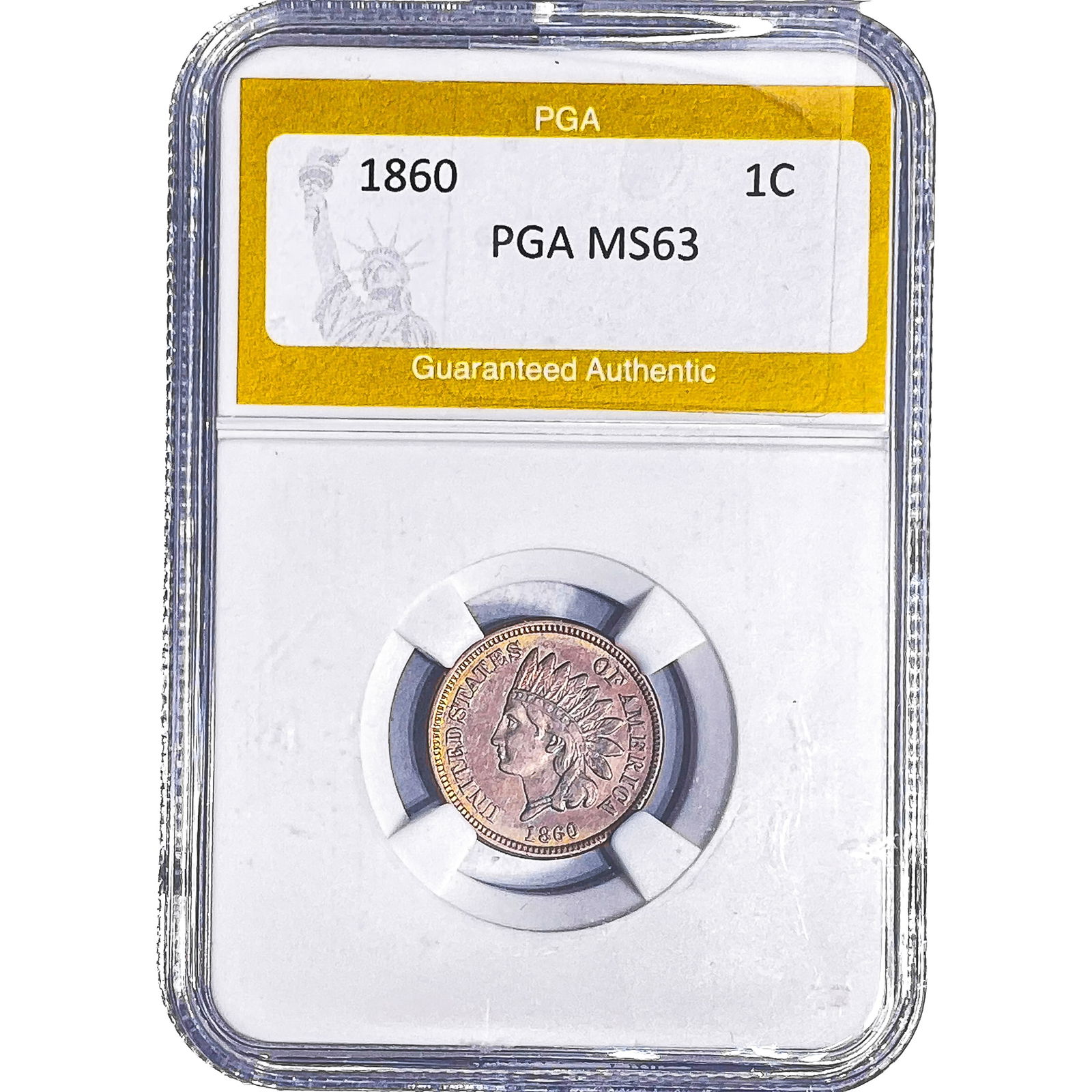 1860 Indian Head Cent PGA MS63: 1860 Indian Head Cent PGA MS63