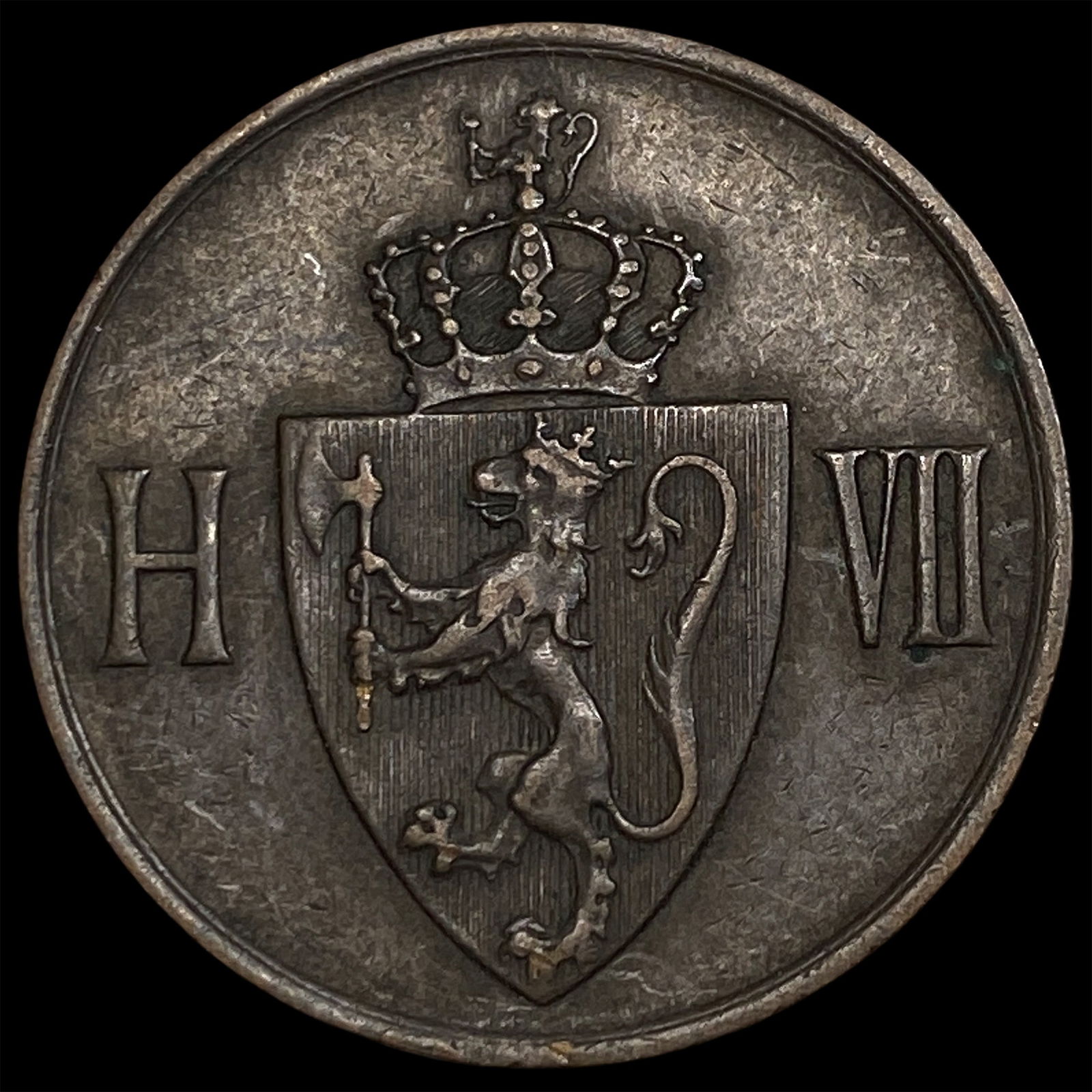 1907 Norway Copper 5 Ore NEARLY UNCIRCULATED: 1907 Norway Copper 5 Ore NEARLY UNCIRCULATED