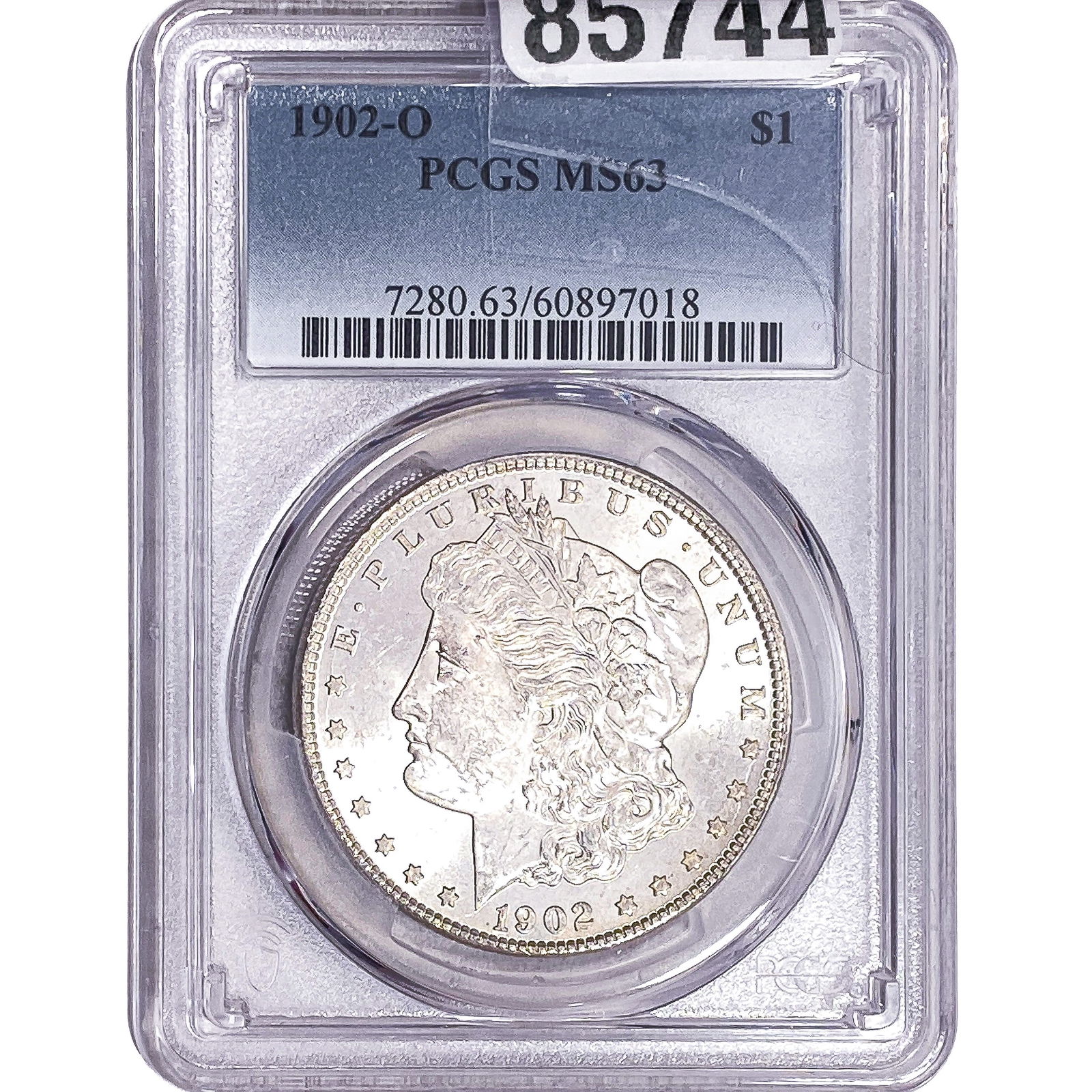 1902-O Morgan Silver Dollar PCGS MS63: 1902-O Morgan Silver Dollar PCGS MS63