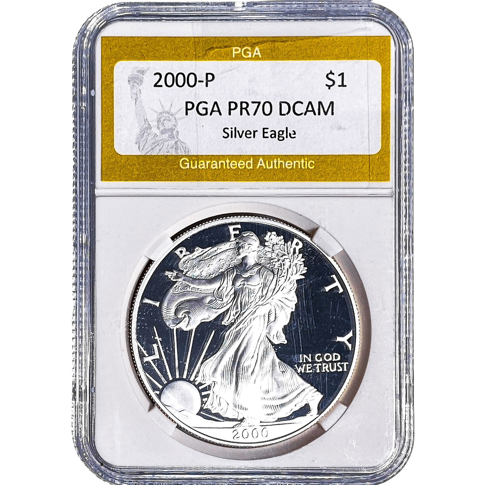 2000-P Silver Eagle PGA PR70 DCAM (1 of 2)