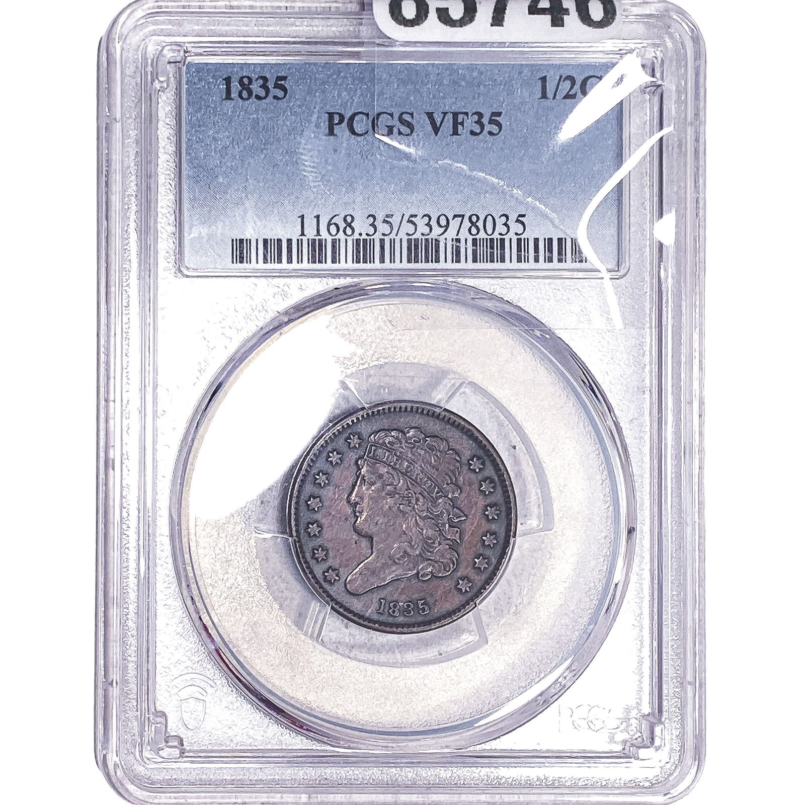 1832 Classic Head Half Cent PCGS VF35 (1 of 2)
