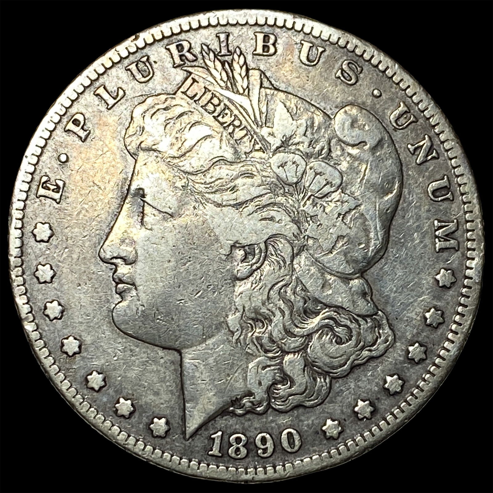 1890-CC Silver Morgan Dollar ABOUT UNCIRCULATED (1 of 2)