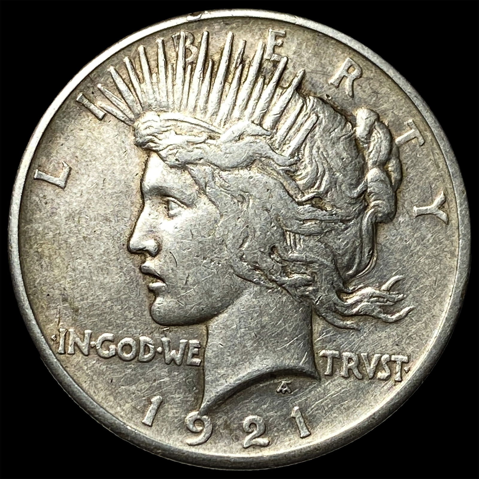 1921 Silver Peace Dollar NEARLY UNCIRCULATED (1 of 2)