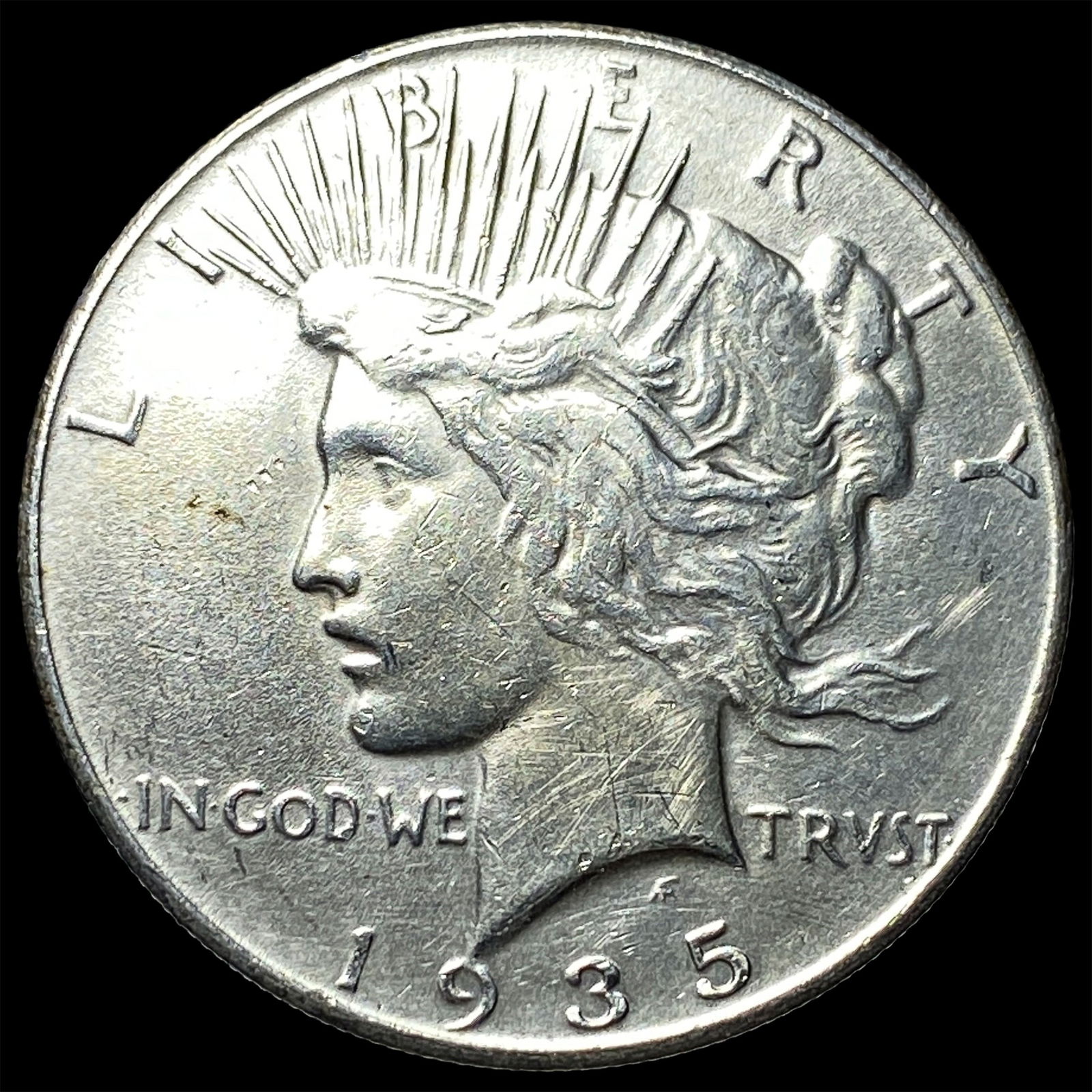 1935 Peace Silver Dollar CHOICE AU (1 of 2)
