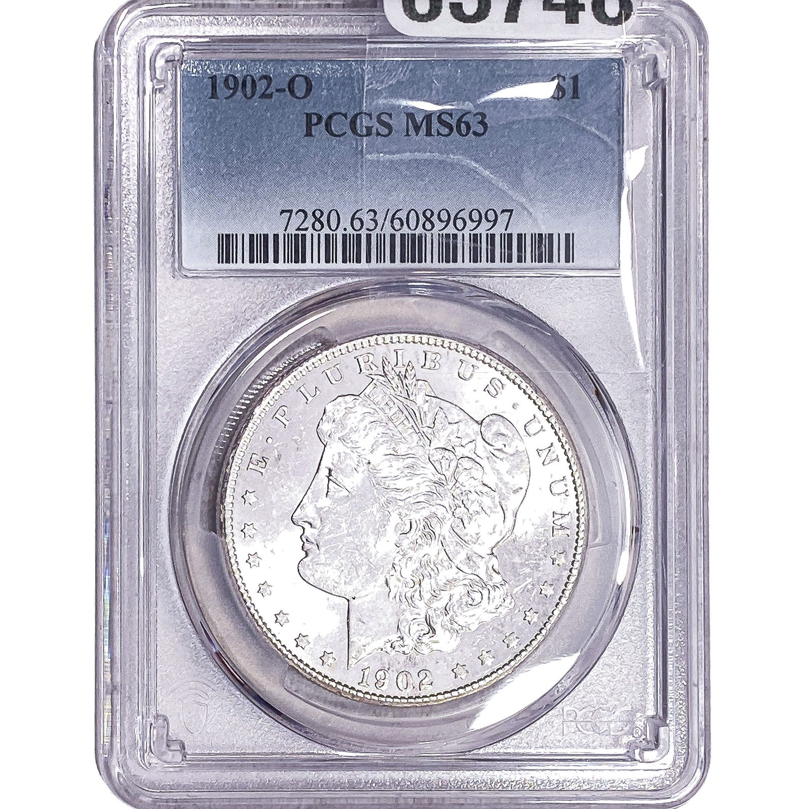 1902-O Morgan Silver Dollar PCGS MS63: 1902-O Morgan Silver Dollar PCGS MS63
