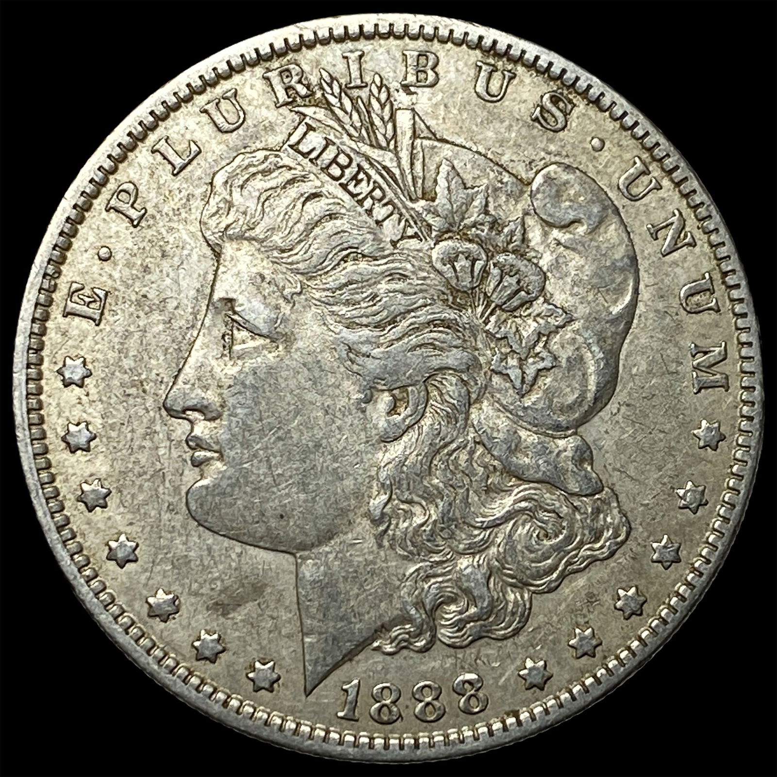 1888-O Silver Morgan Dollar NEARLY UNCIRCULATED: 1888-O Silver Morgan Dollar NEARLY UNCIRCULATED